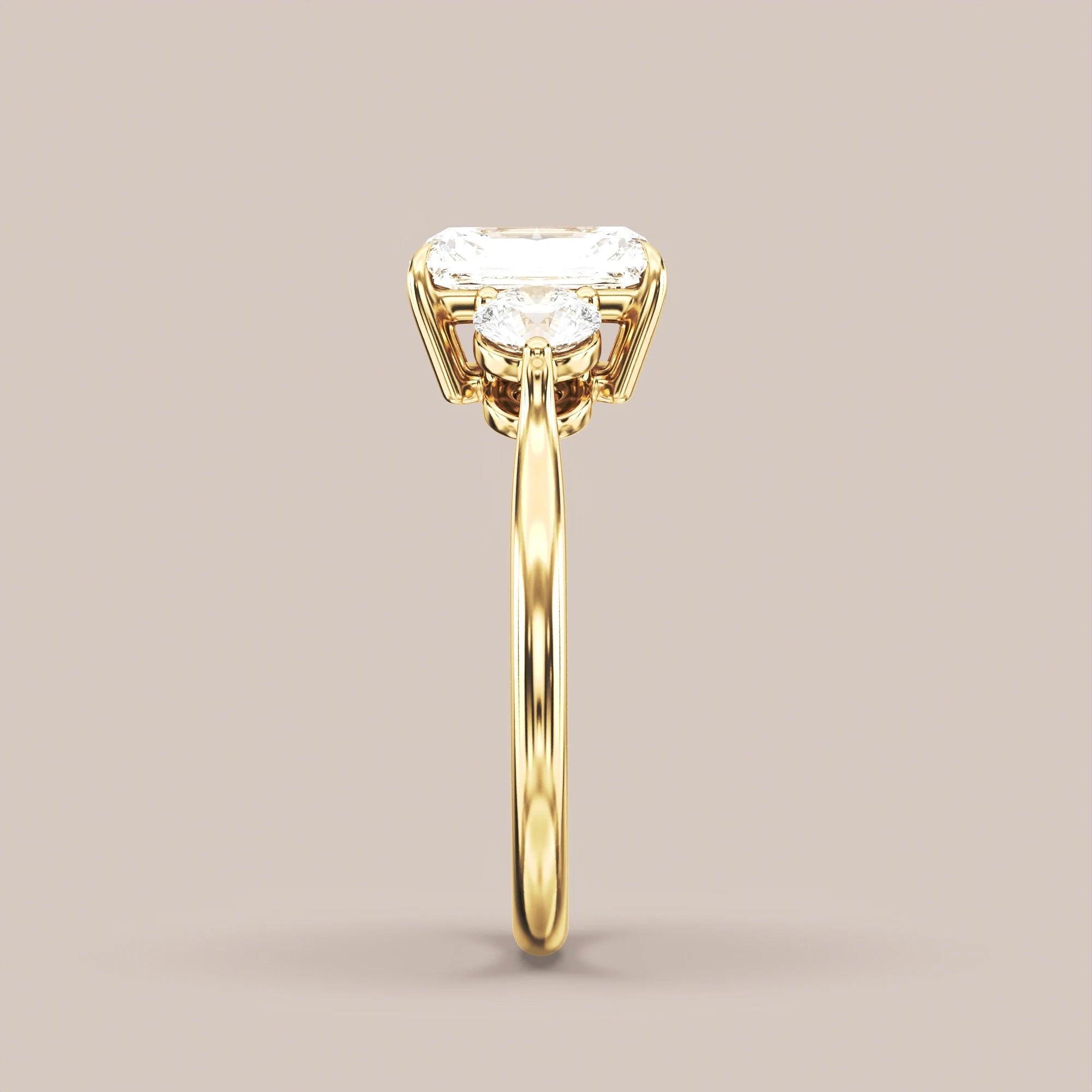 Radiant - Yellow gold