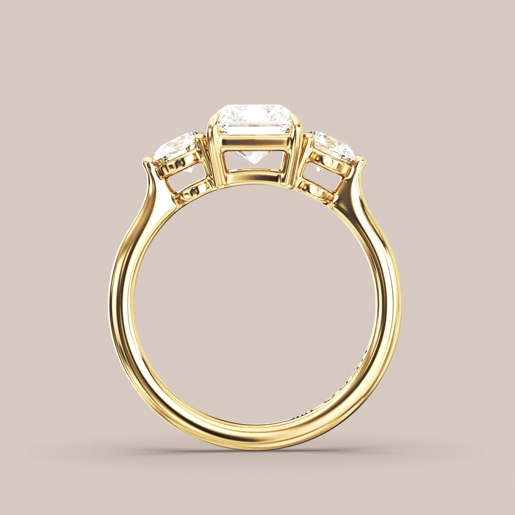 Radiant - Yellow gold