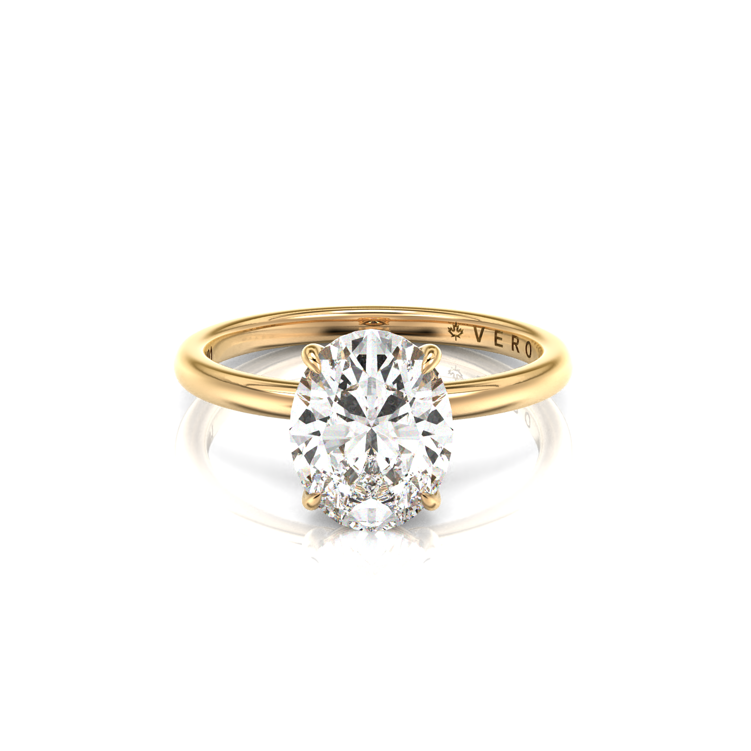 Classic Solitaire Oval Shape Cut