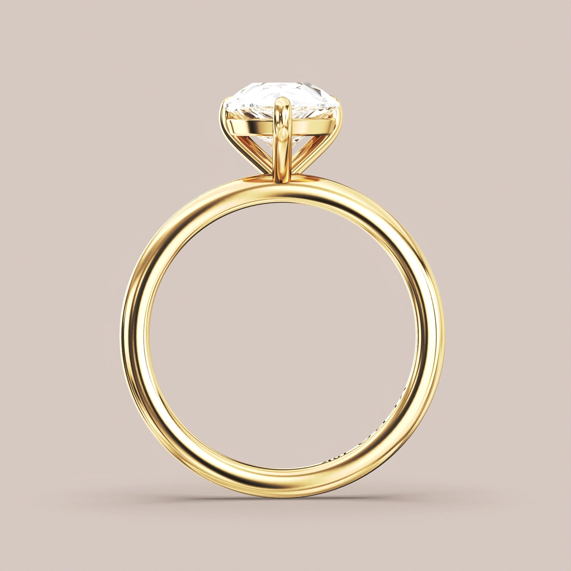 Pear - Yellow gold