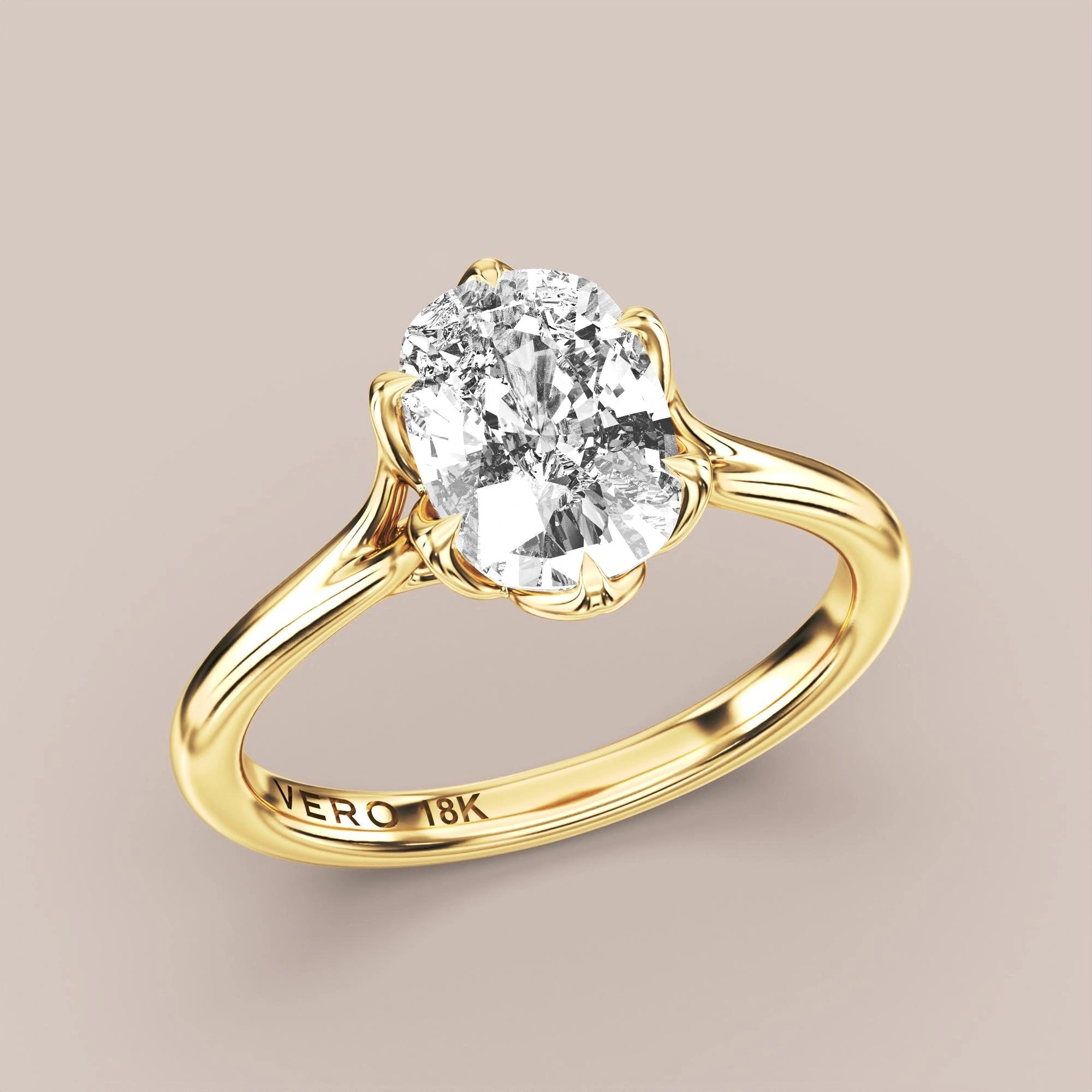 Elongated - Yellow gold