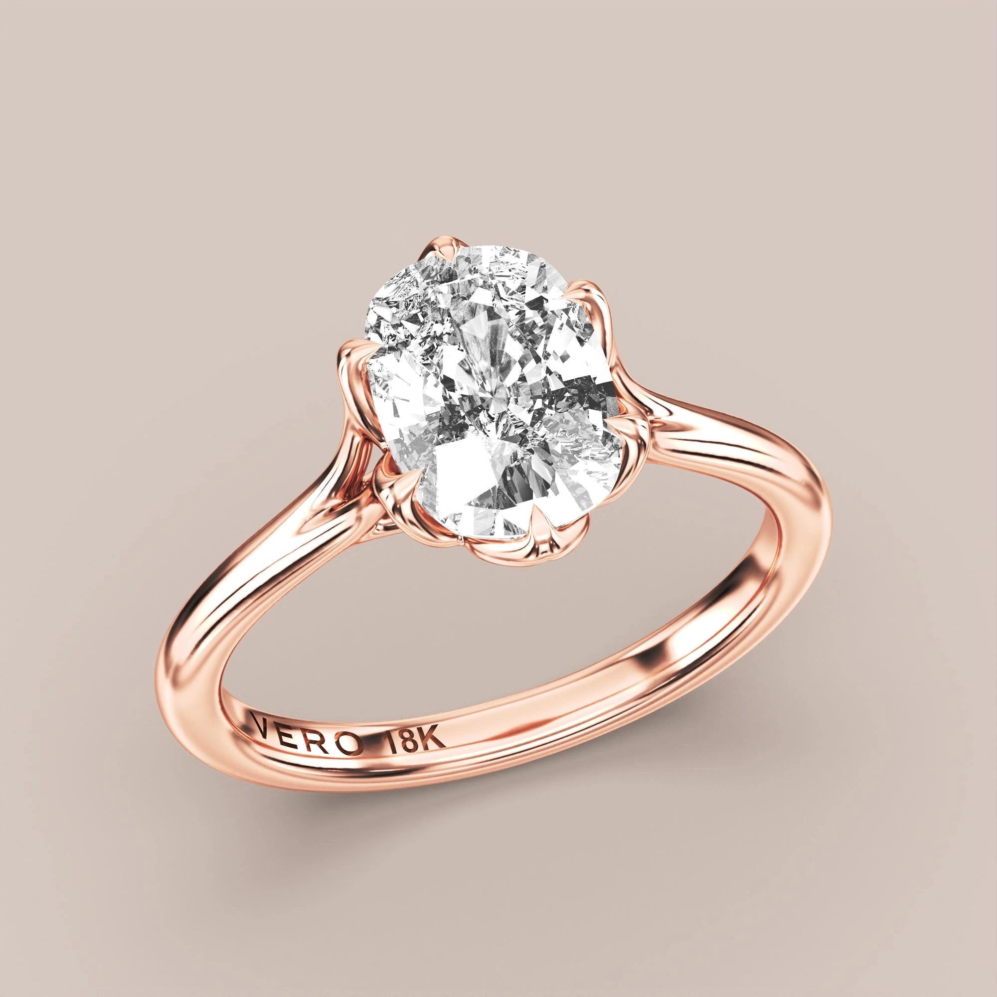 Elongated - Rose gold