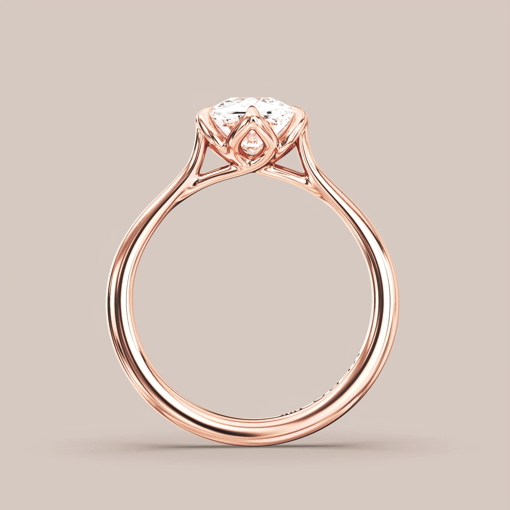 Elongated - Rose gold