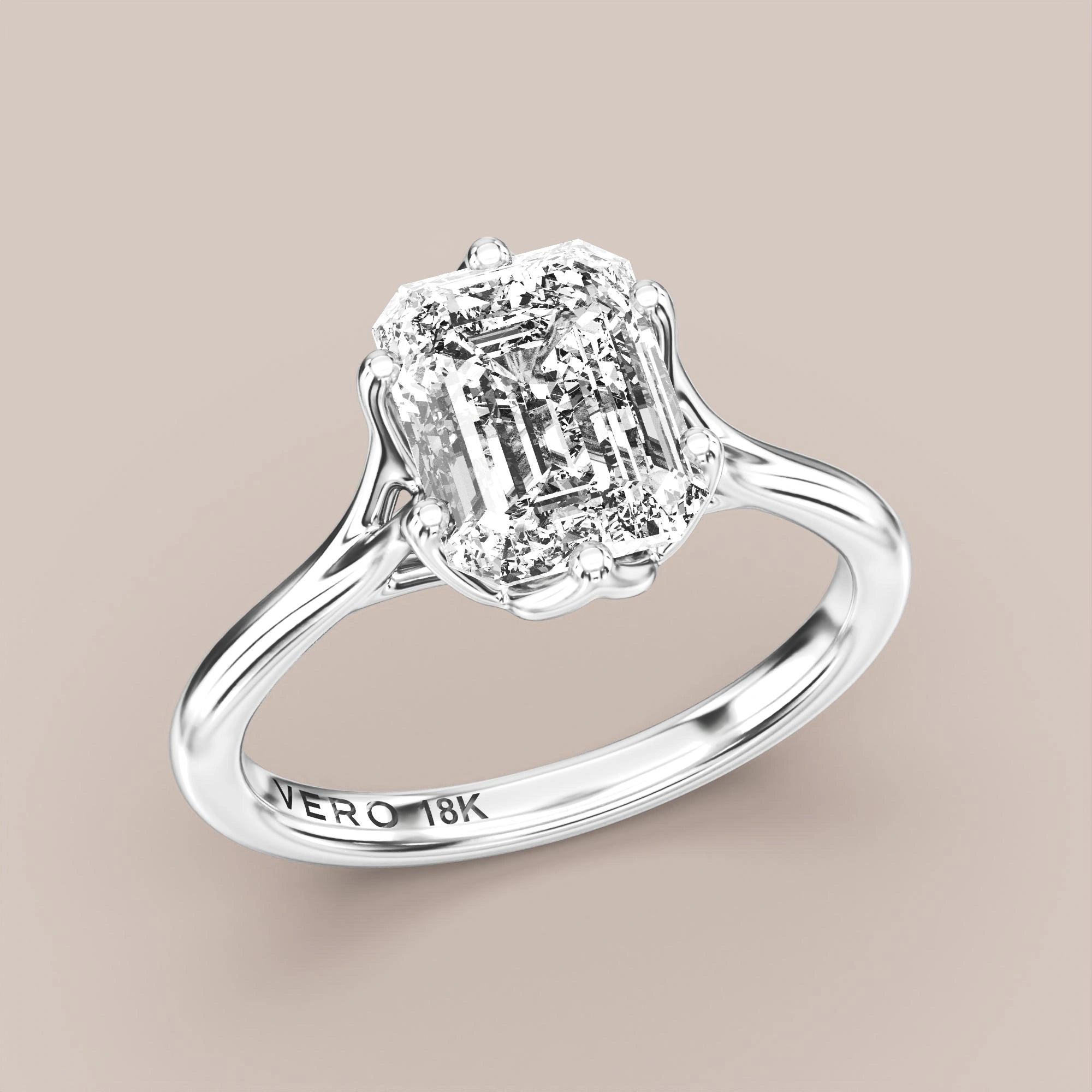 Emerald - White gold
