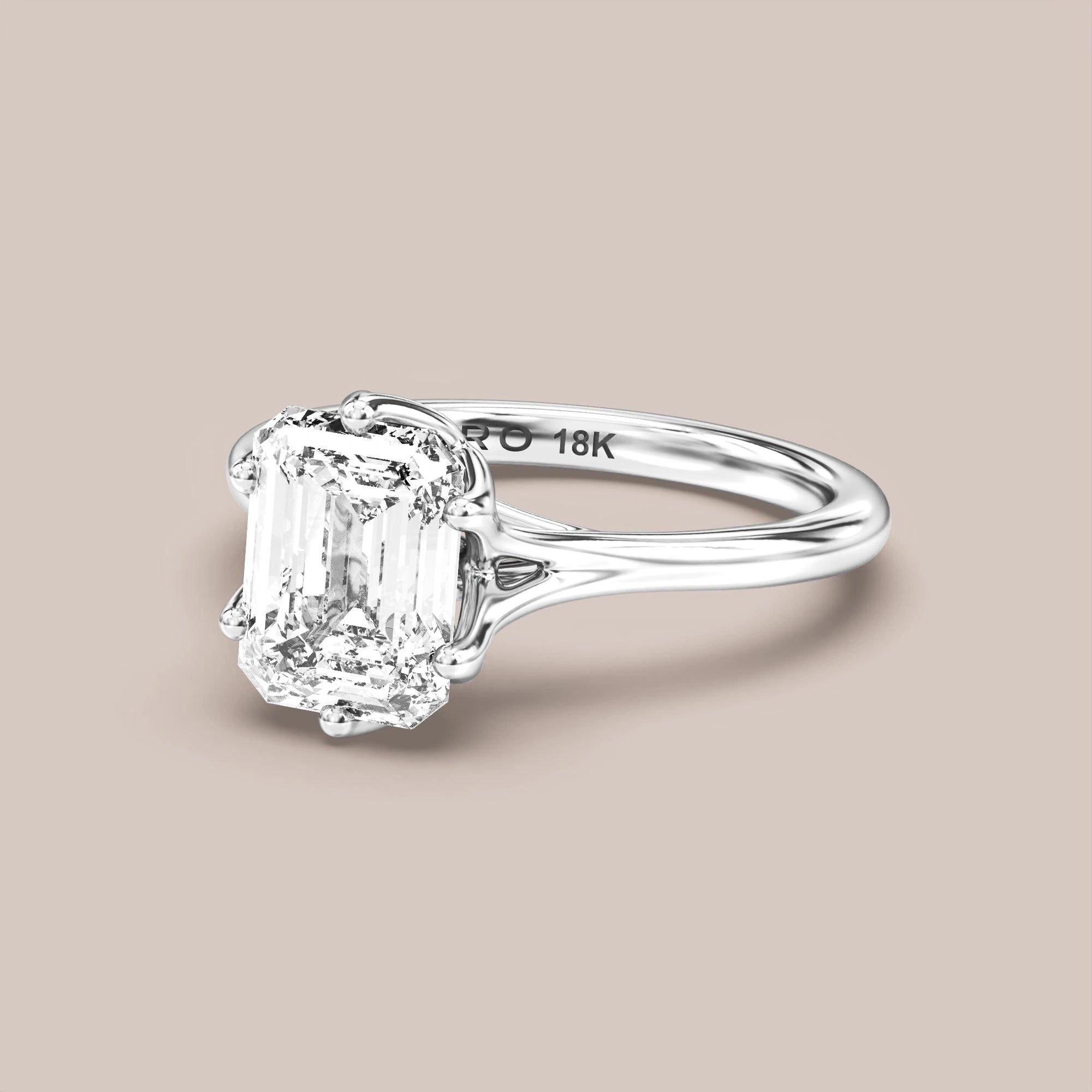 Emerald - White gold