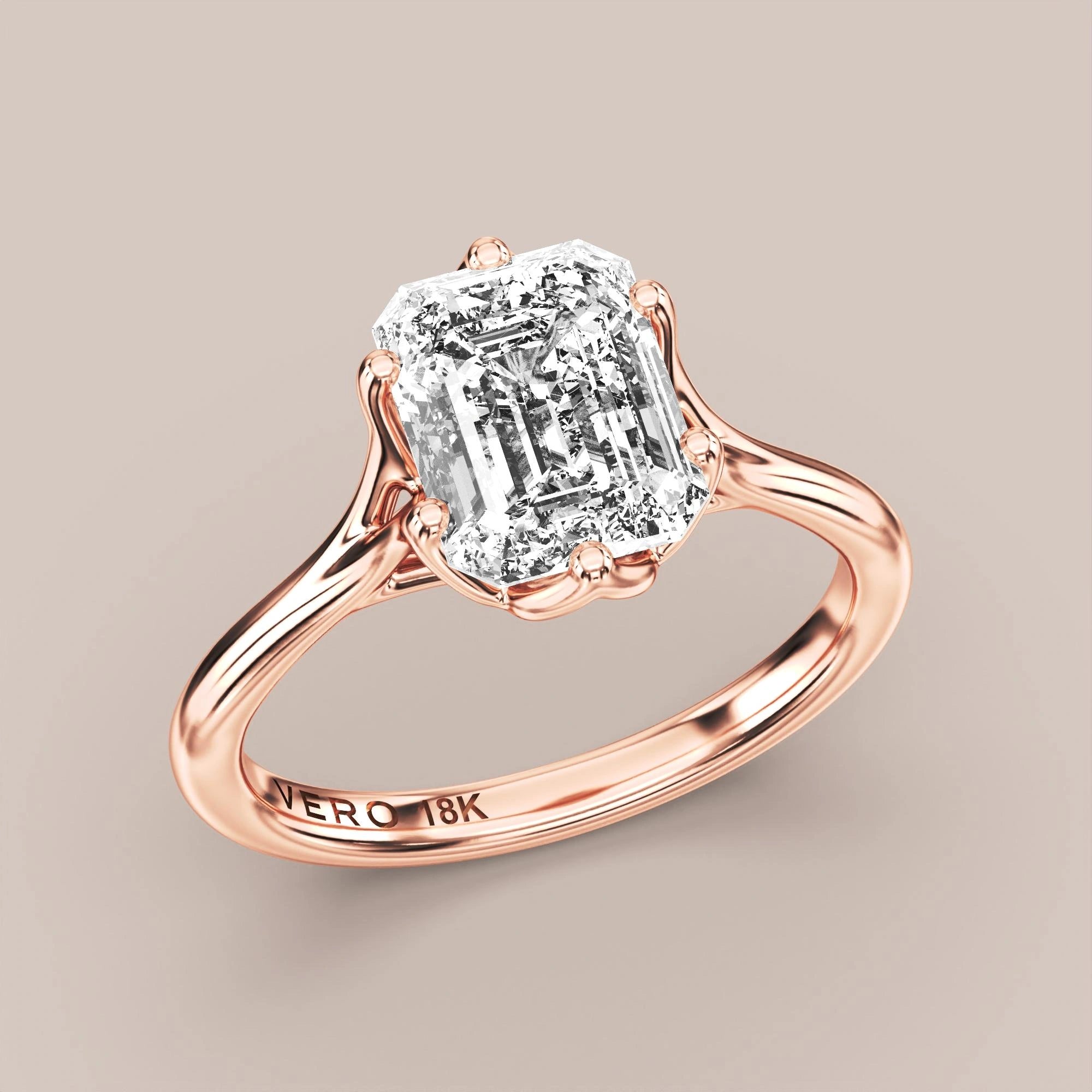 Emerald - Rose gold