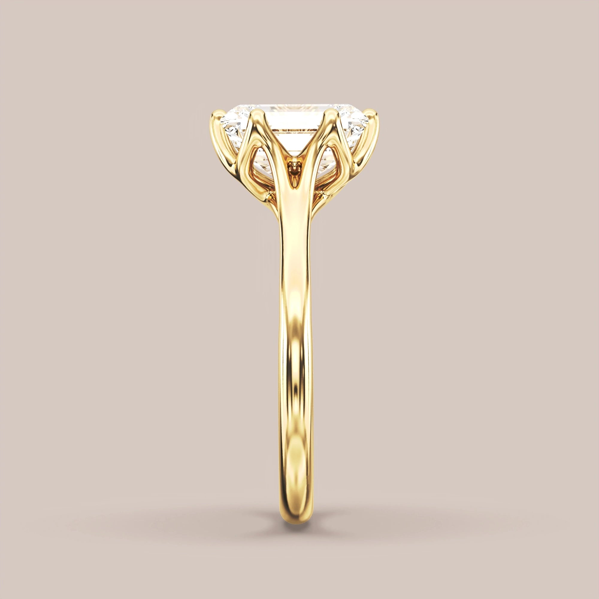 Emerald - Yellow gold