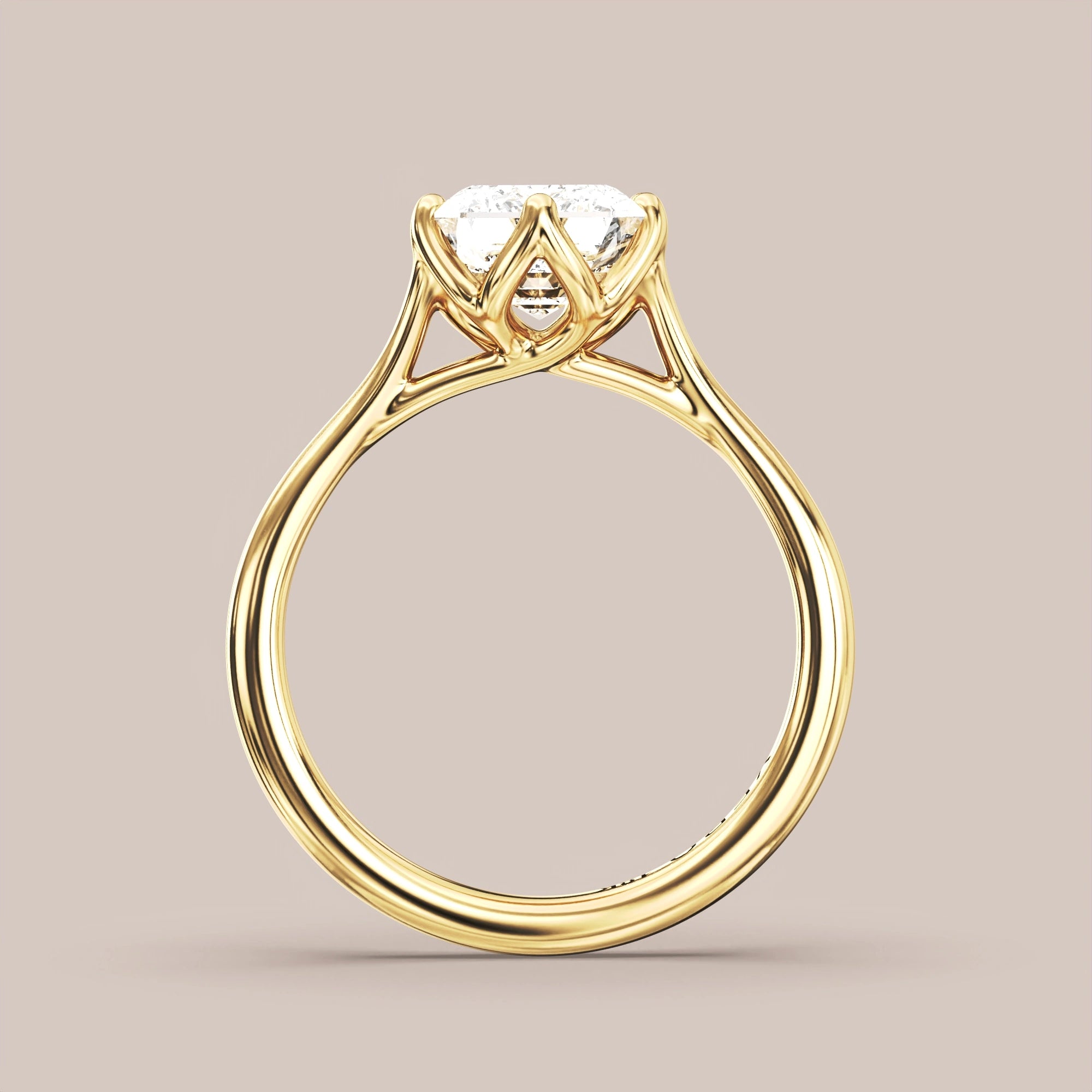 Emerald - Yellow gold