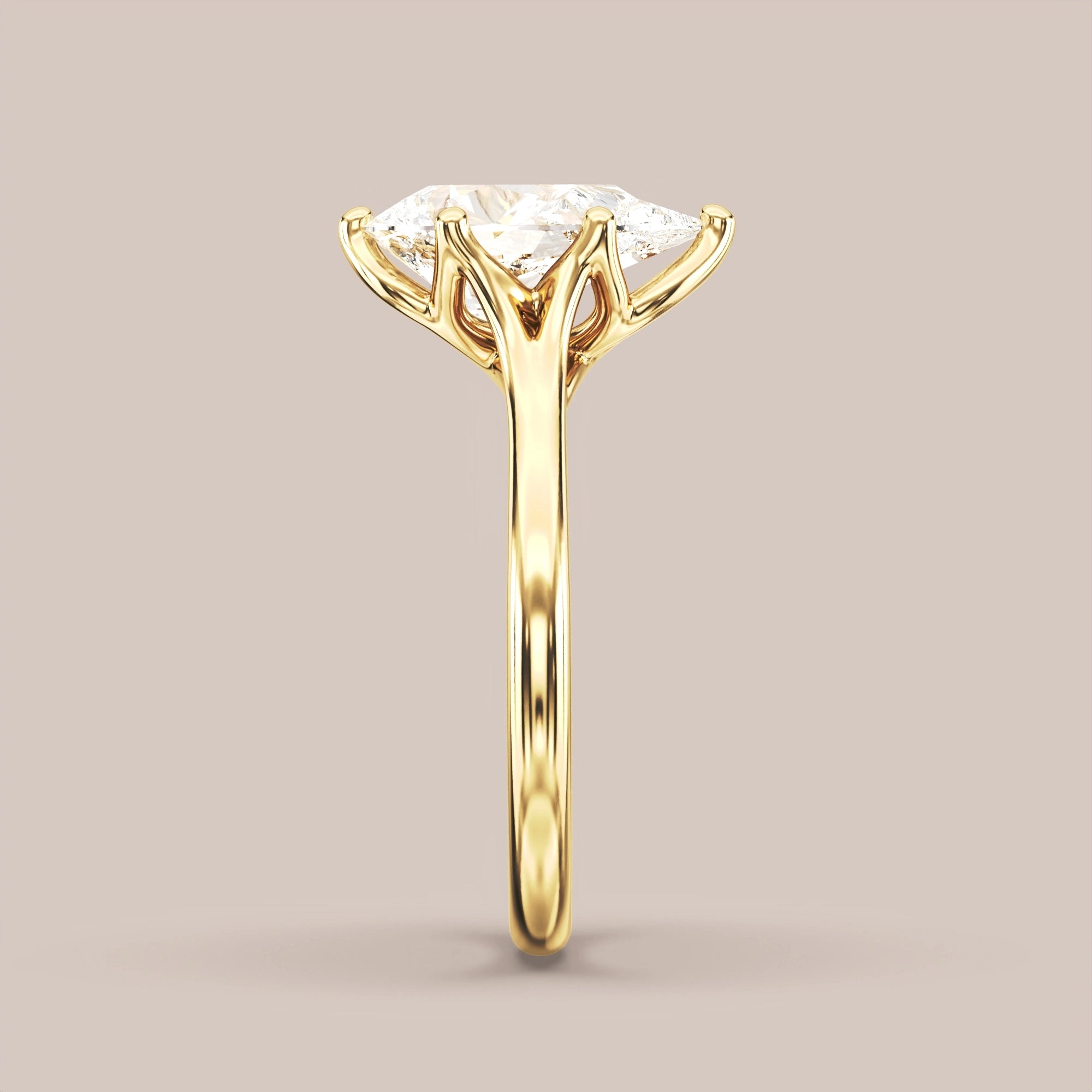 Pear - Yellow gold
