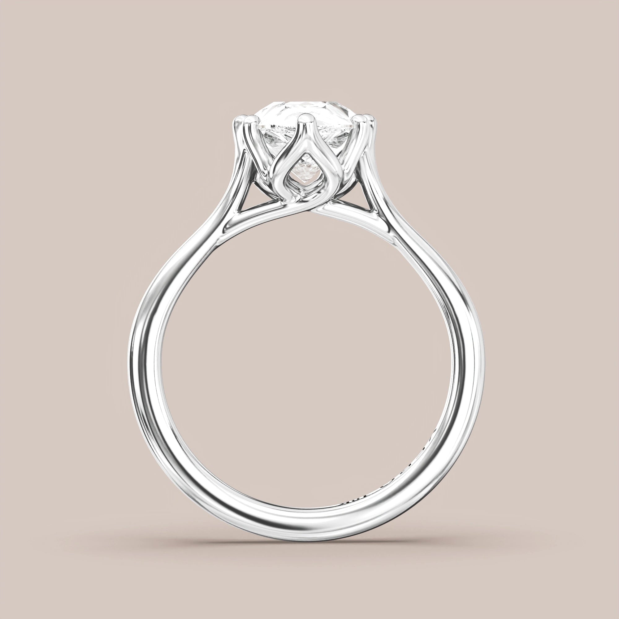 Pear - White gold