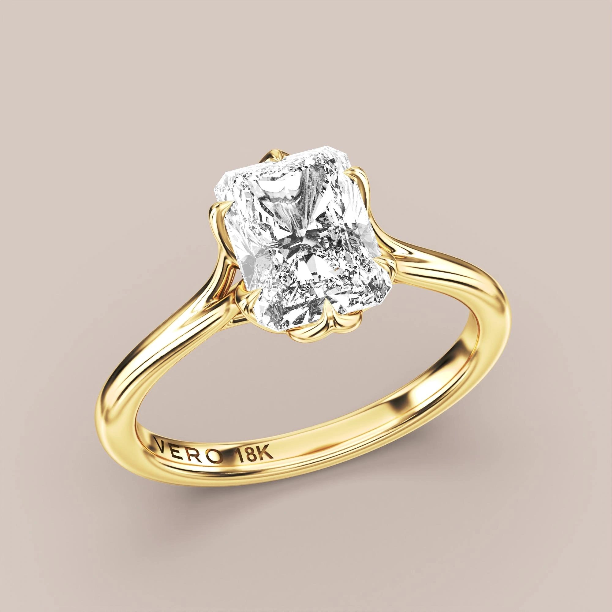 Radiant - Yellow gold