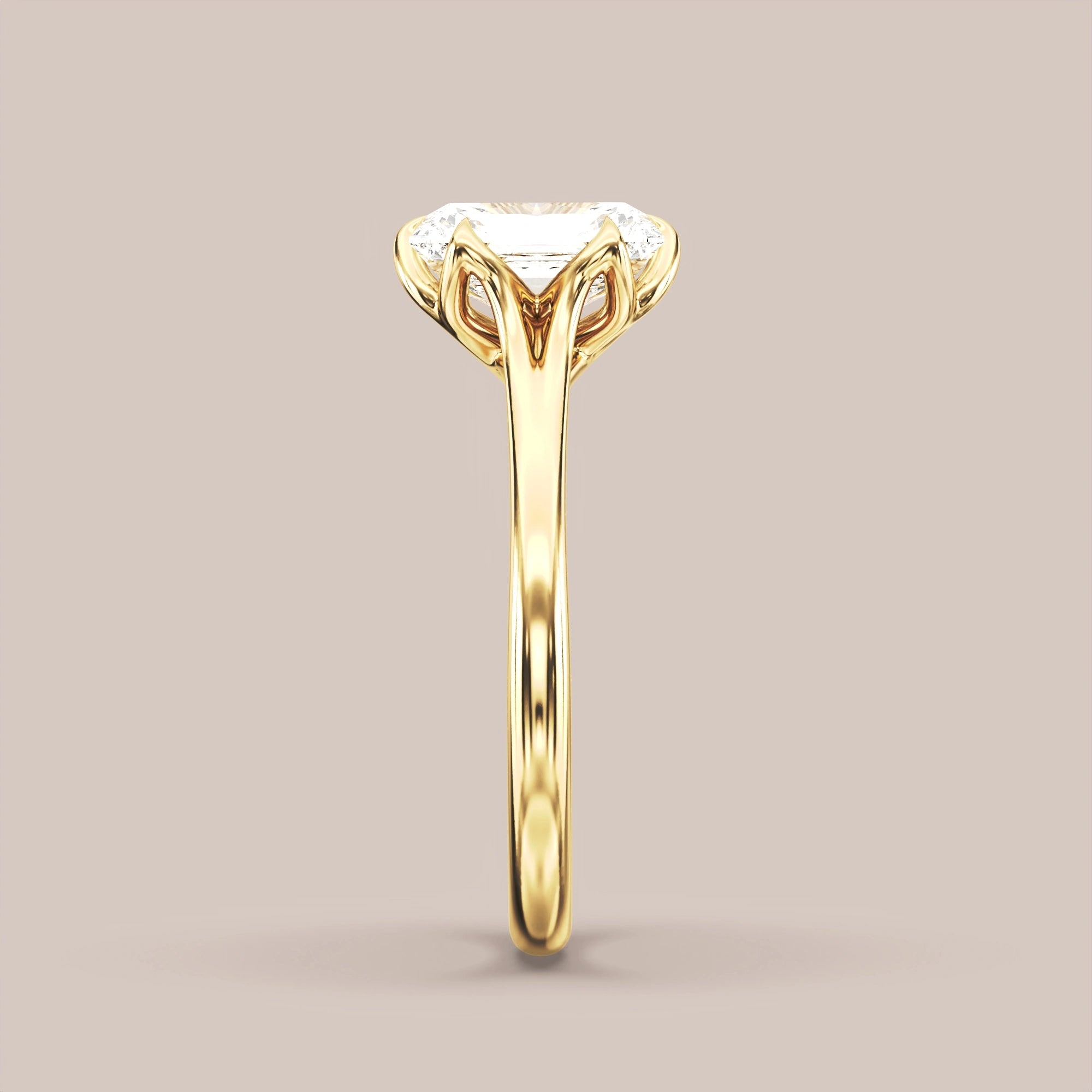 Radiant - Yellow gold