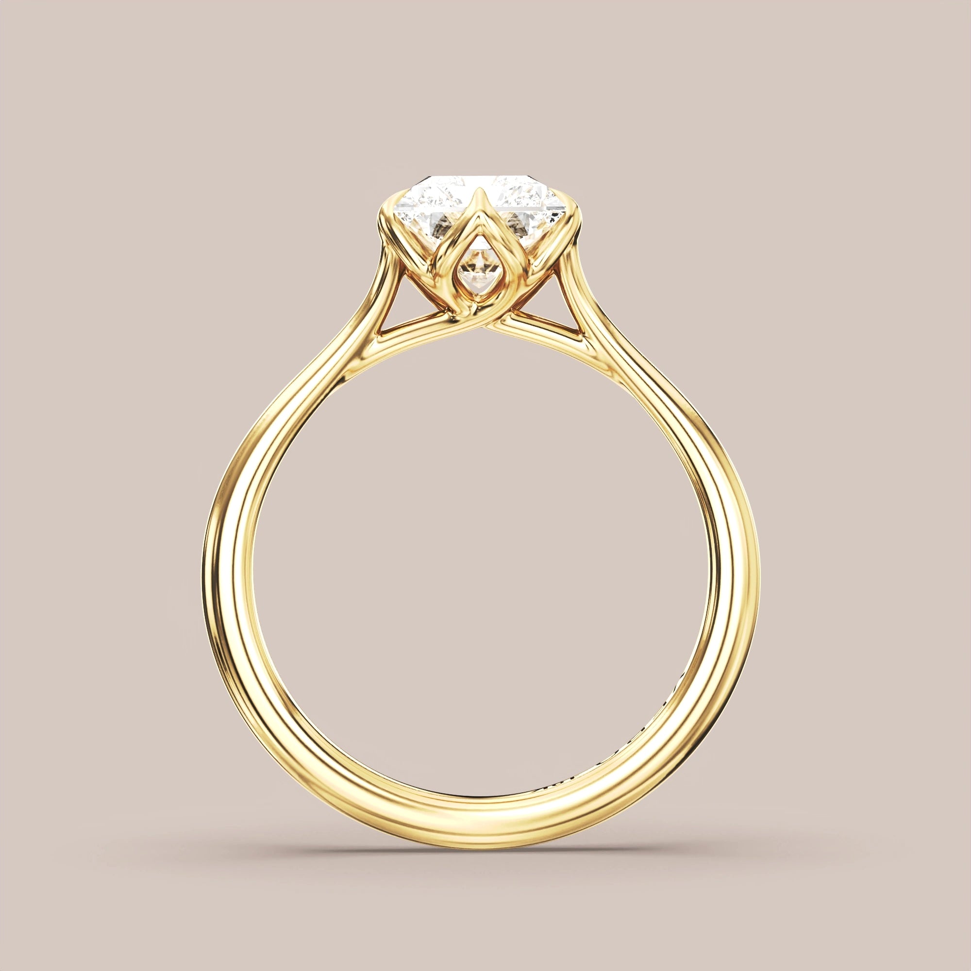 Radiant - Yellow gold