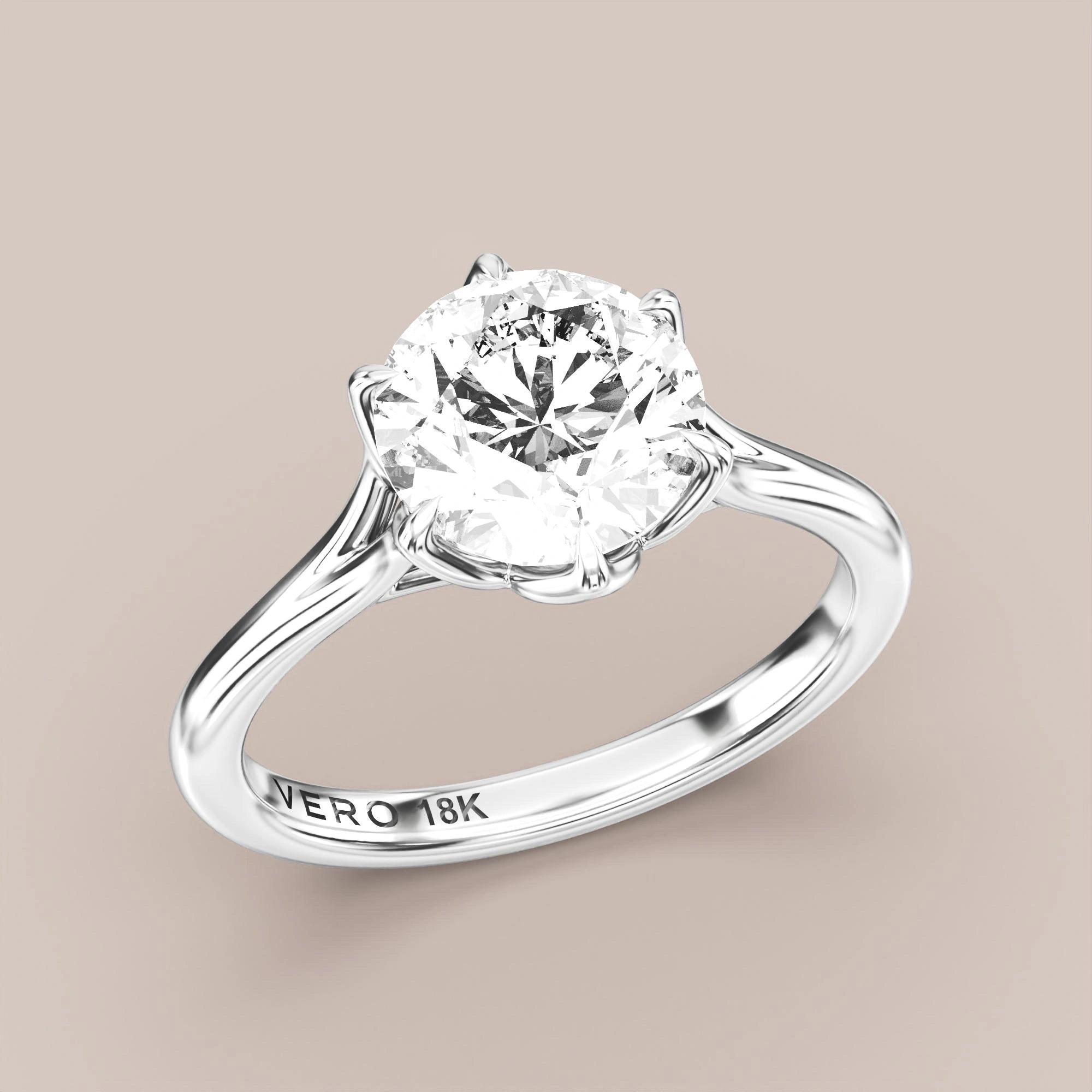 Round - White gold