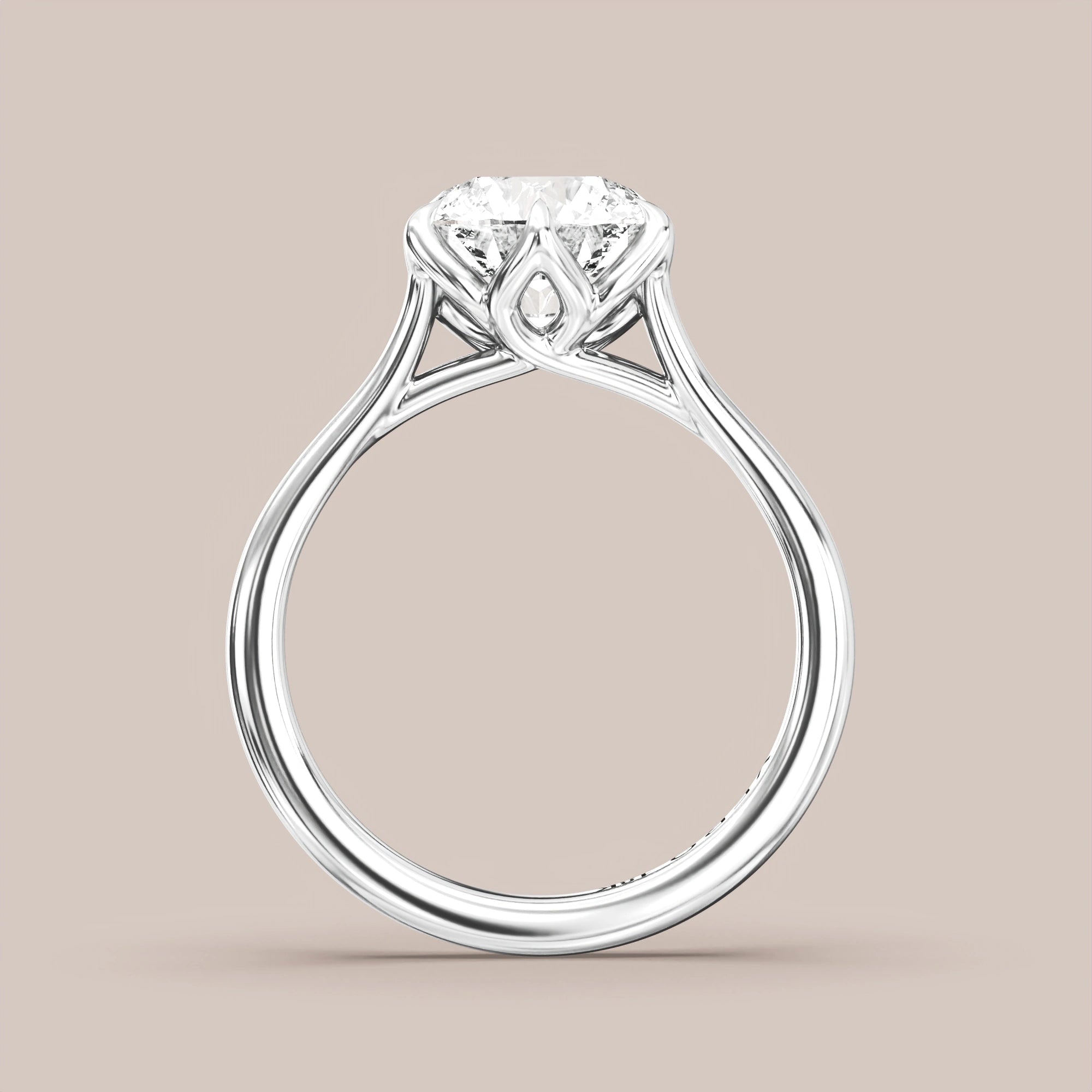 Round - White gold