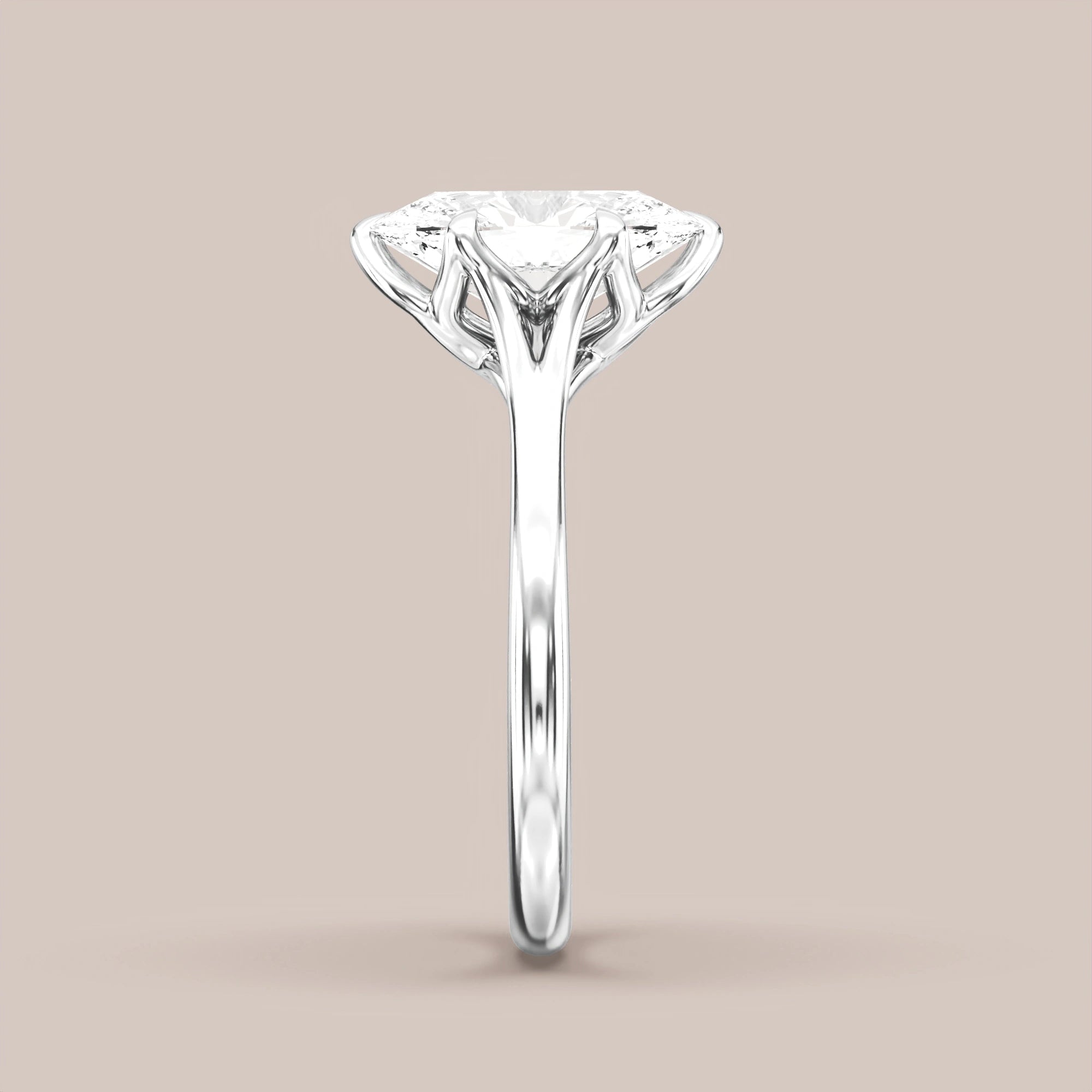 Oval - White gold