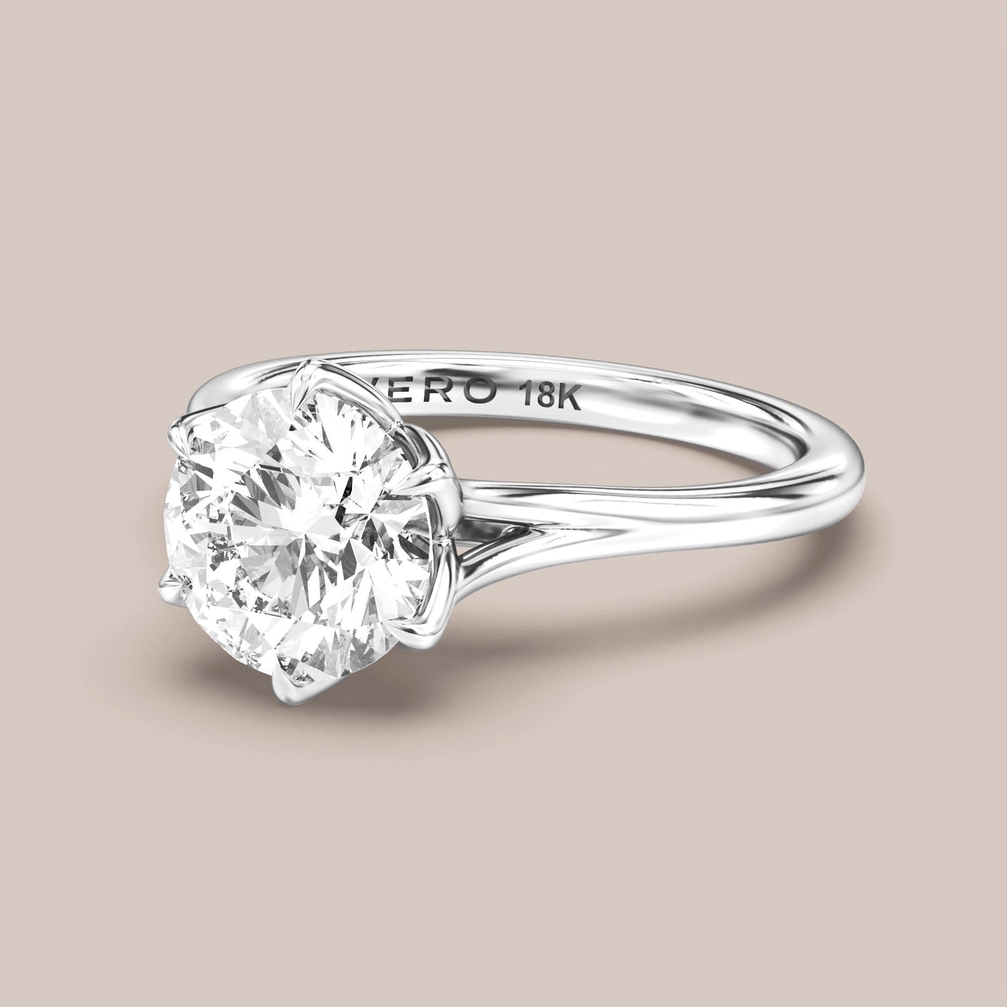 Round - White gold