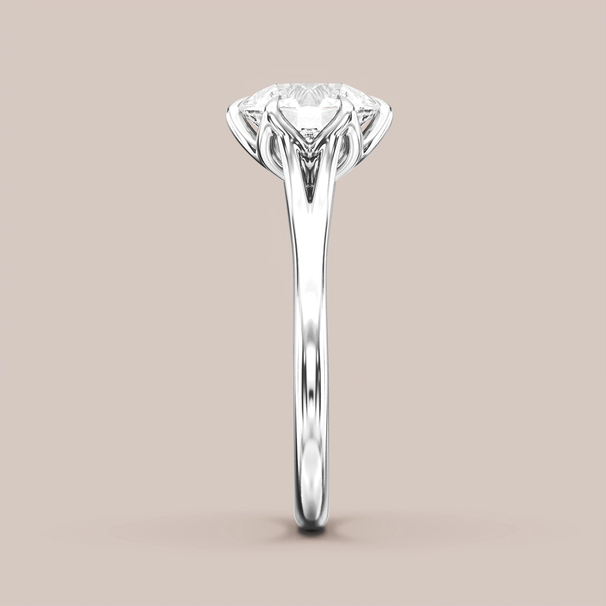 Round - White gold