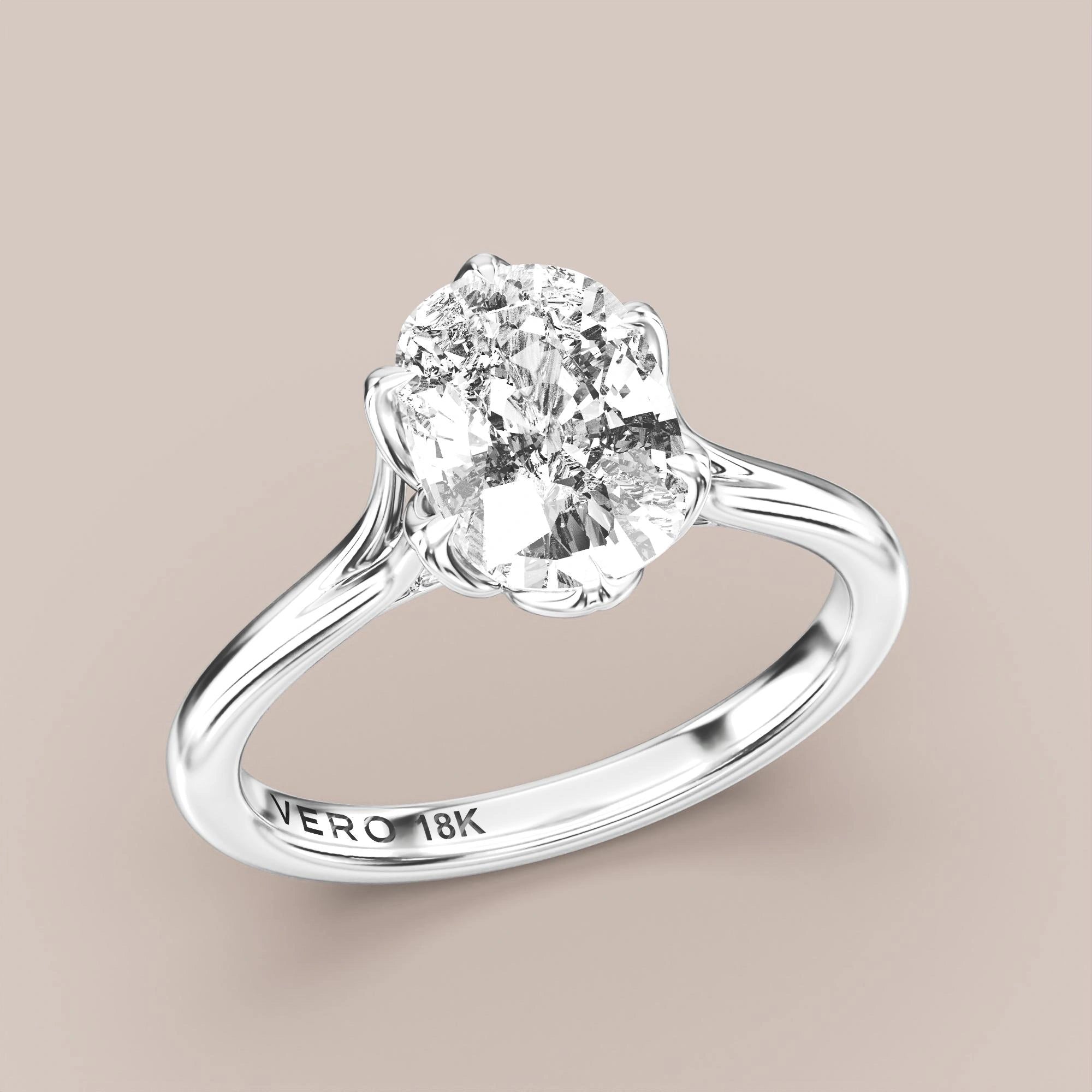 Elongated - White gold