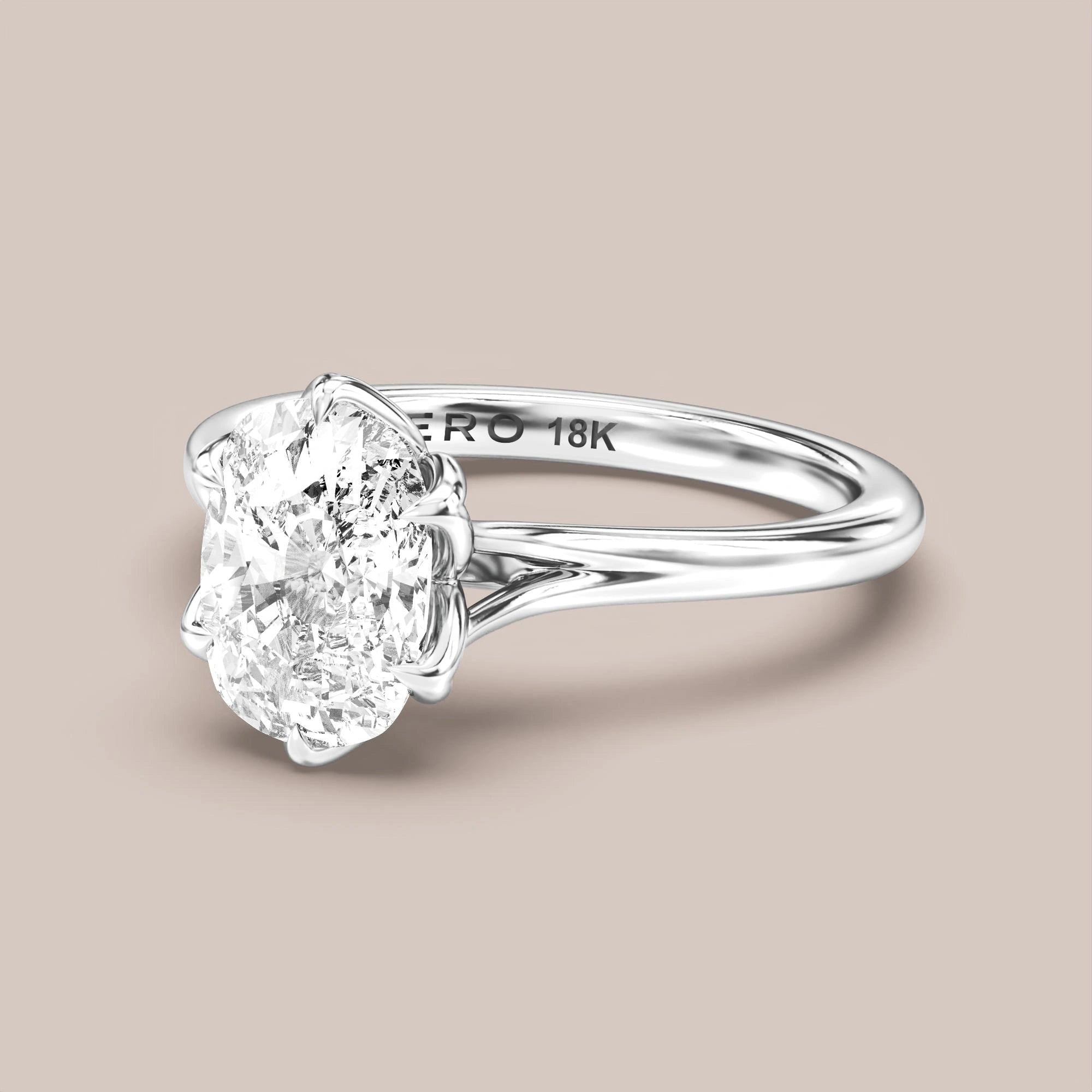 Elongated - White gold