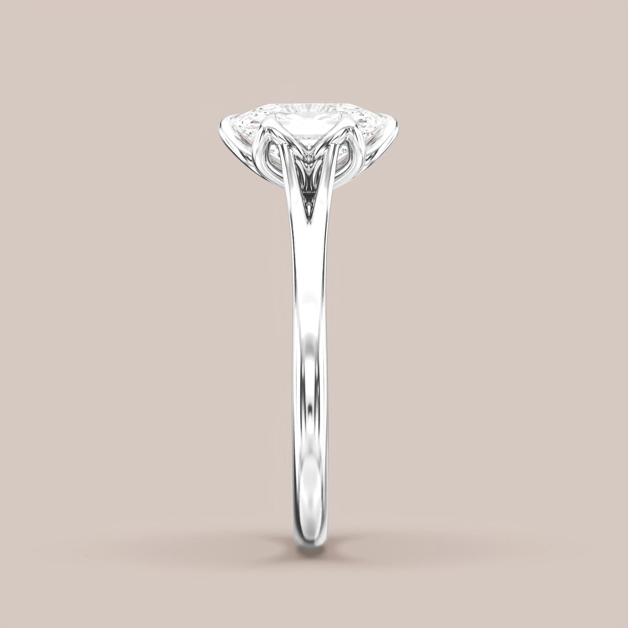 Elongated - White gold
