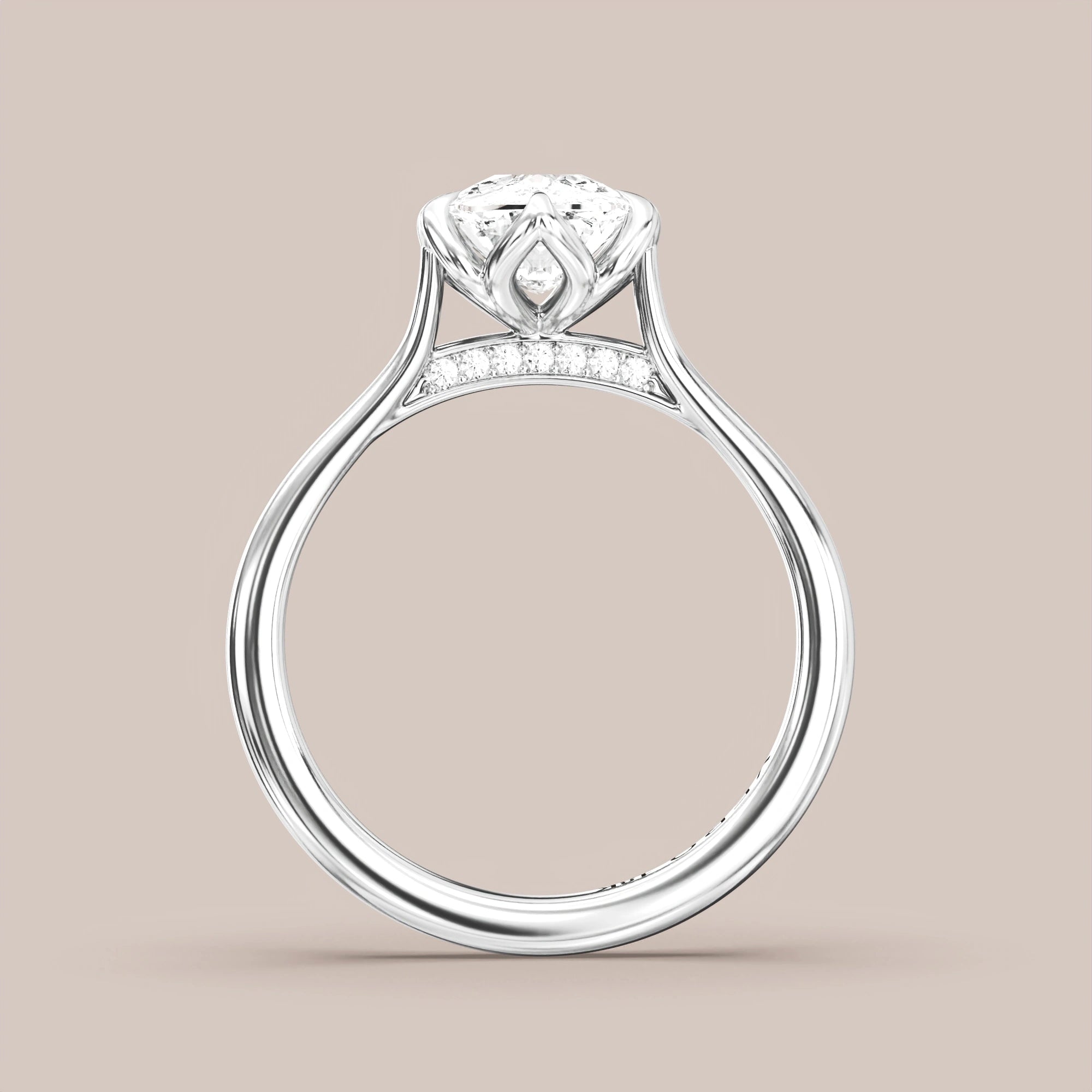 Elongated - White gold