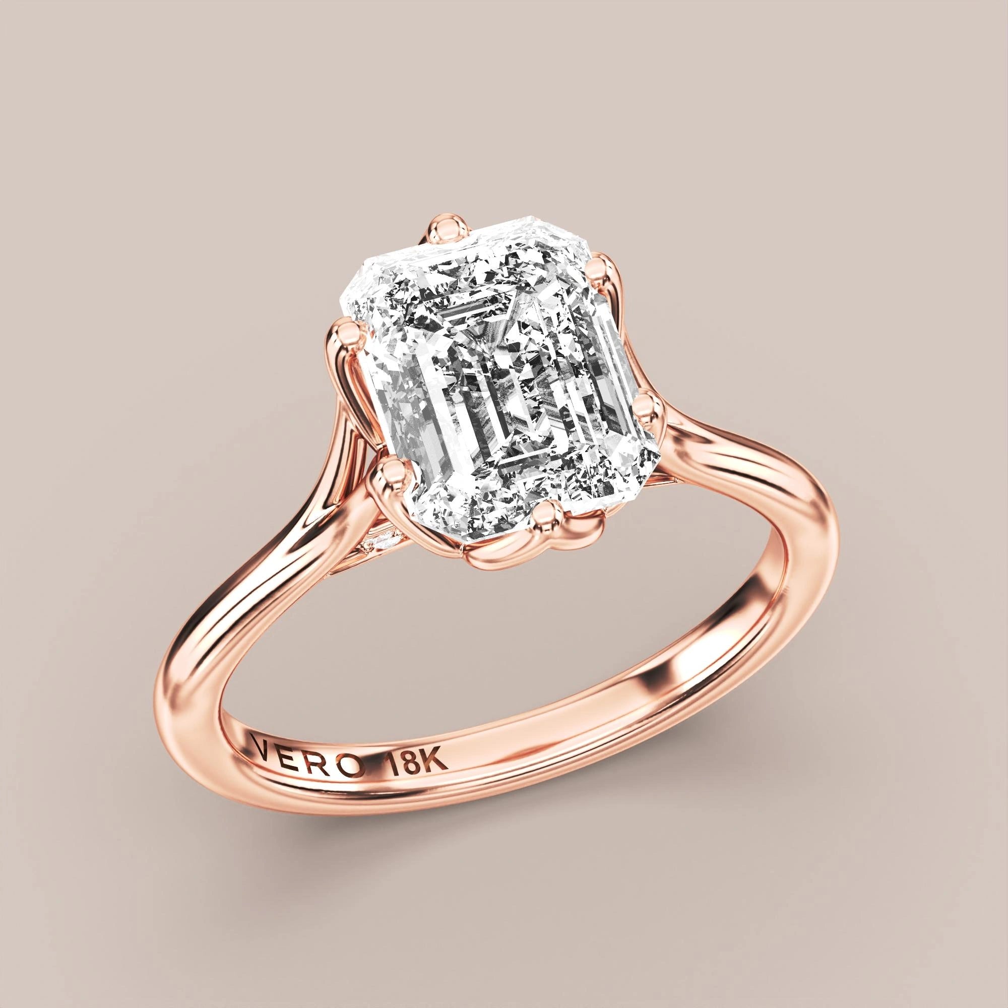 Emerald - Rose gold