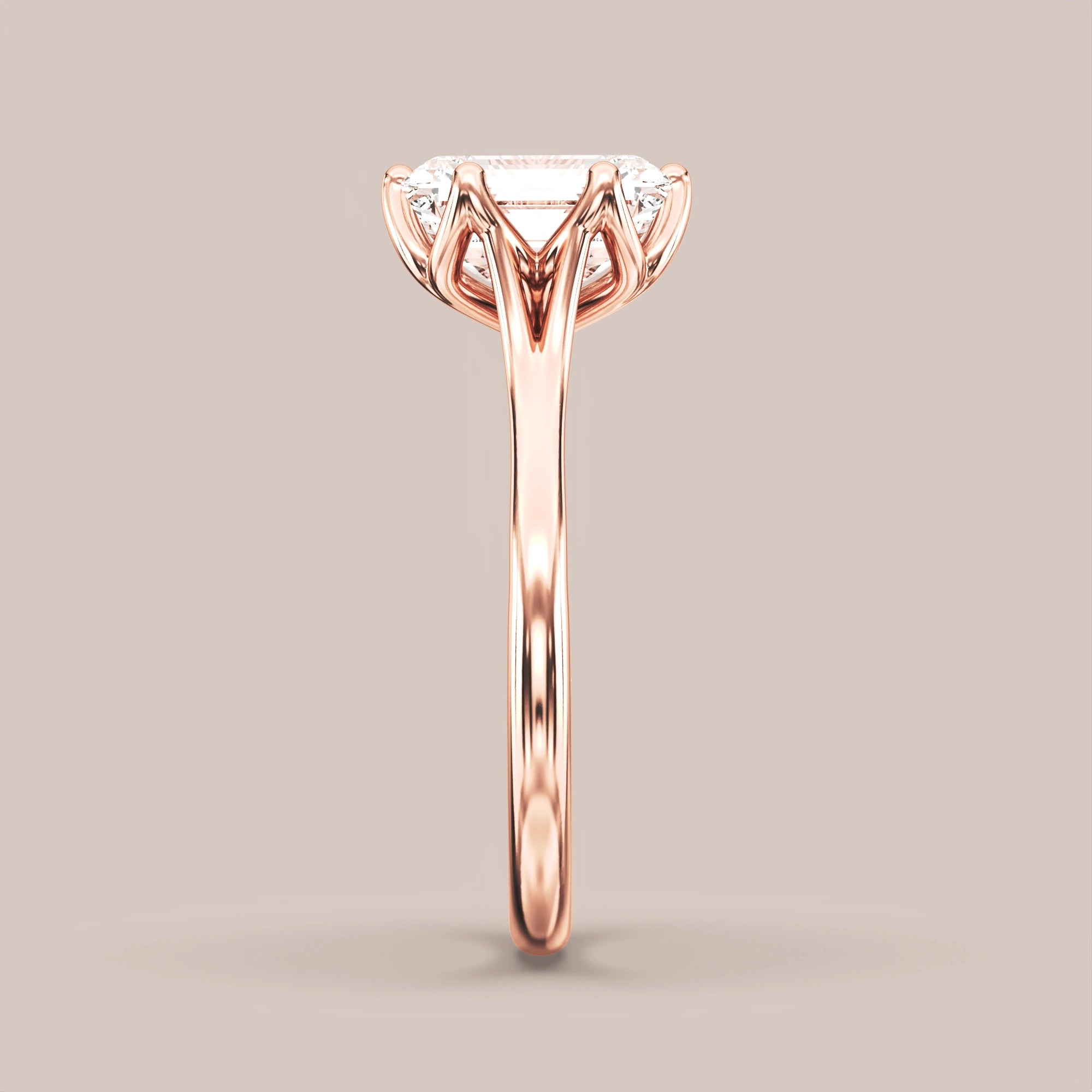 Emerald - Rose gold