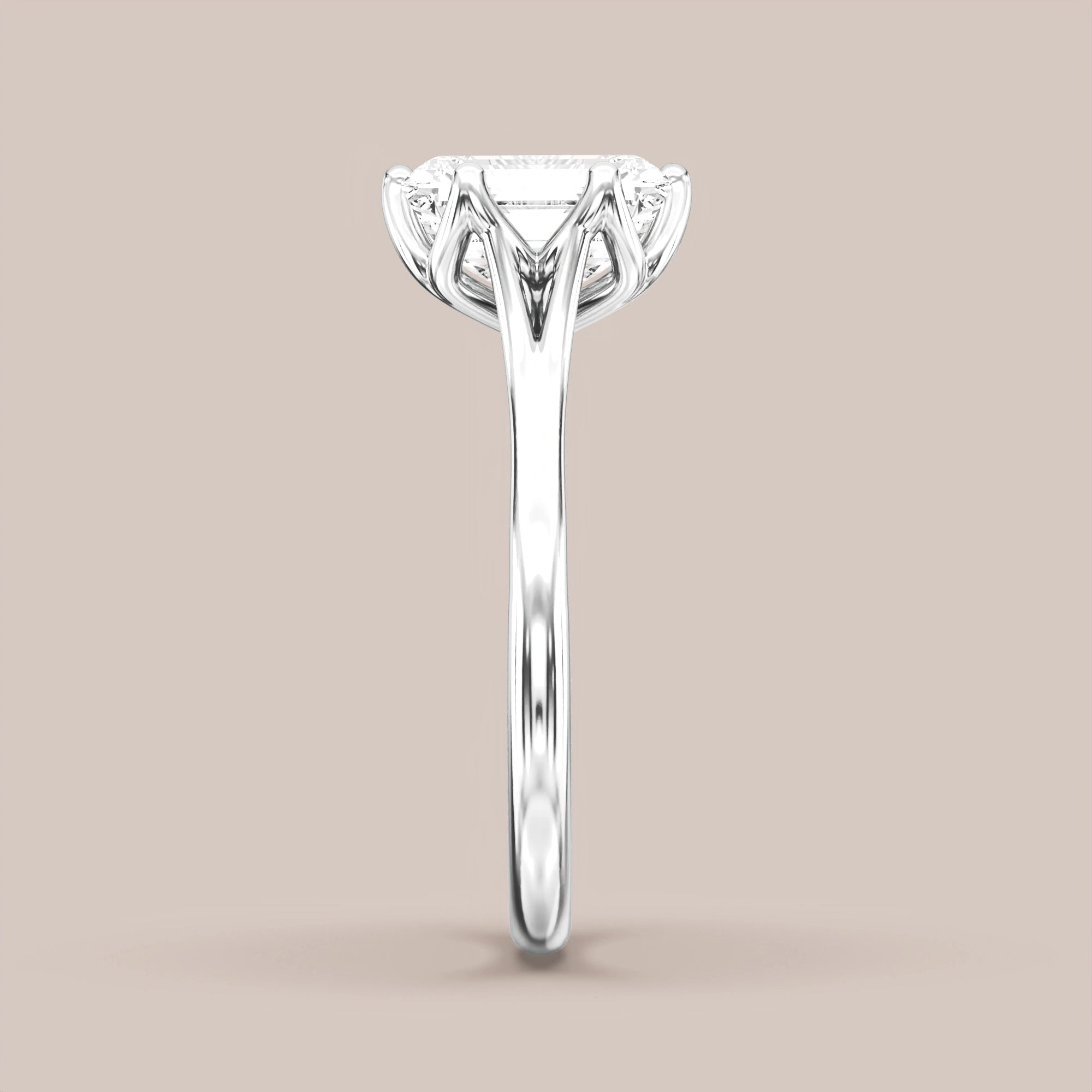 Emerald - White gold