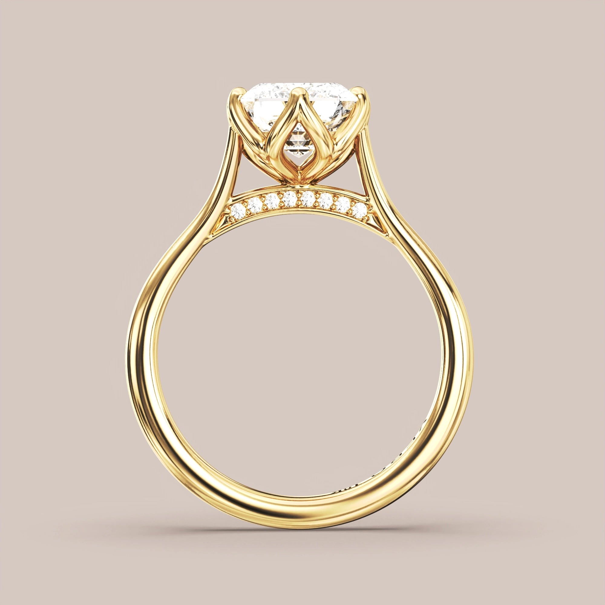 Emerald - Yellow gold