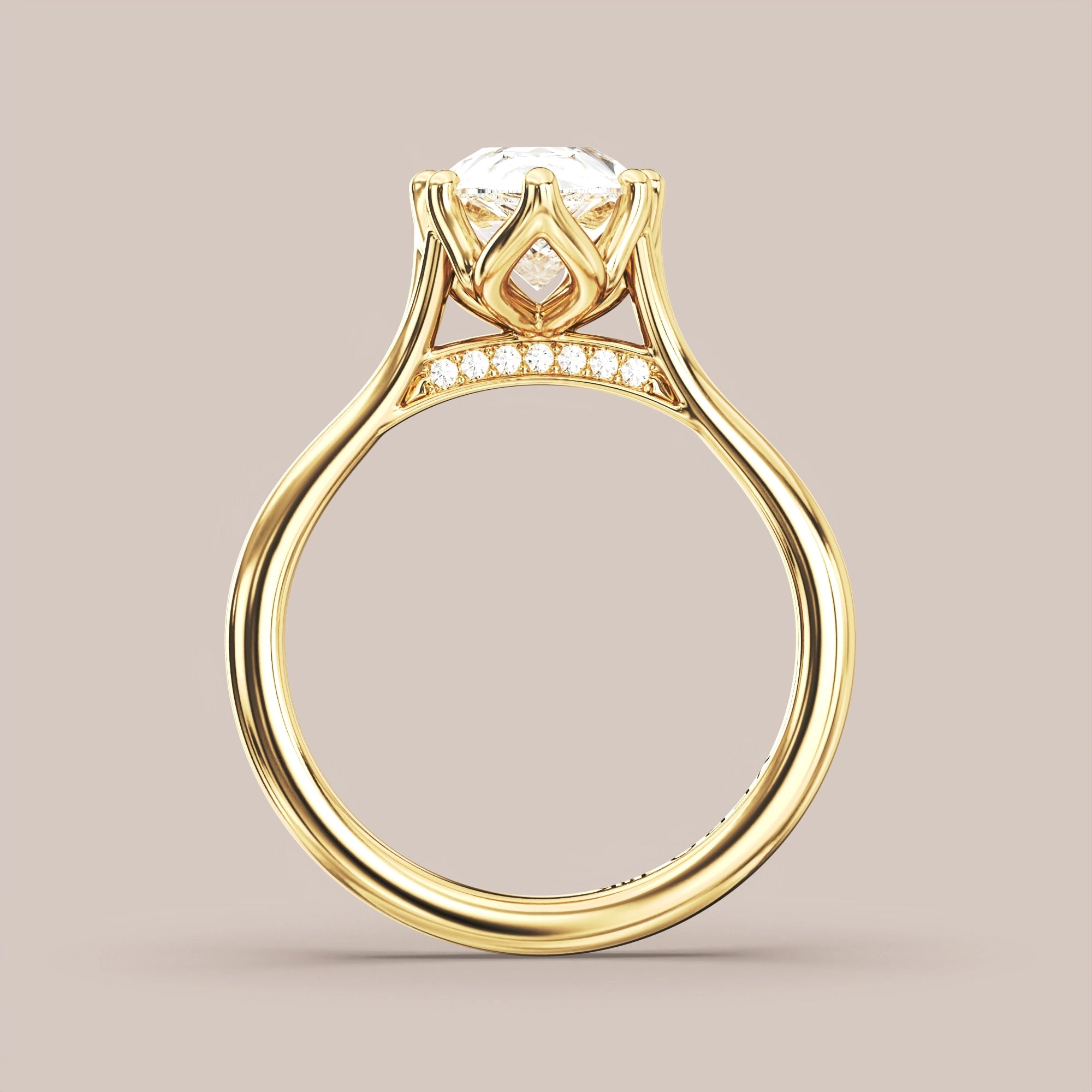 Pear - Yellow gold