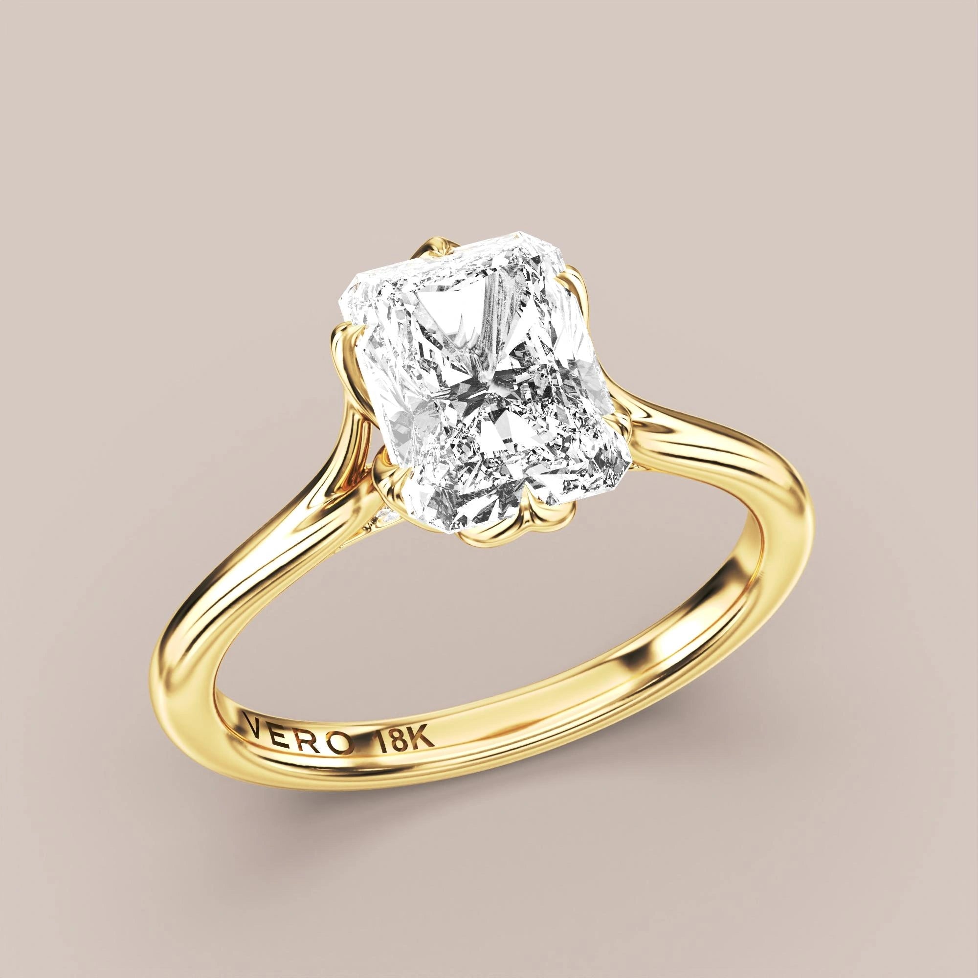 Radiant - Yellow gold