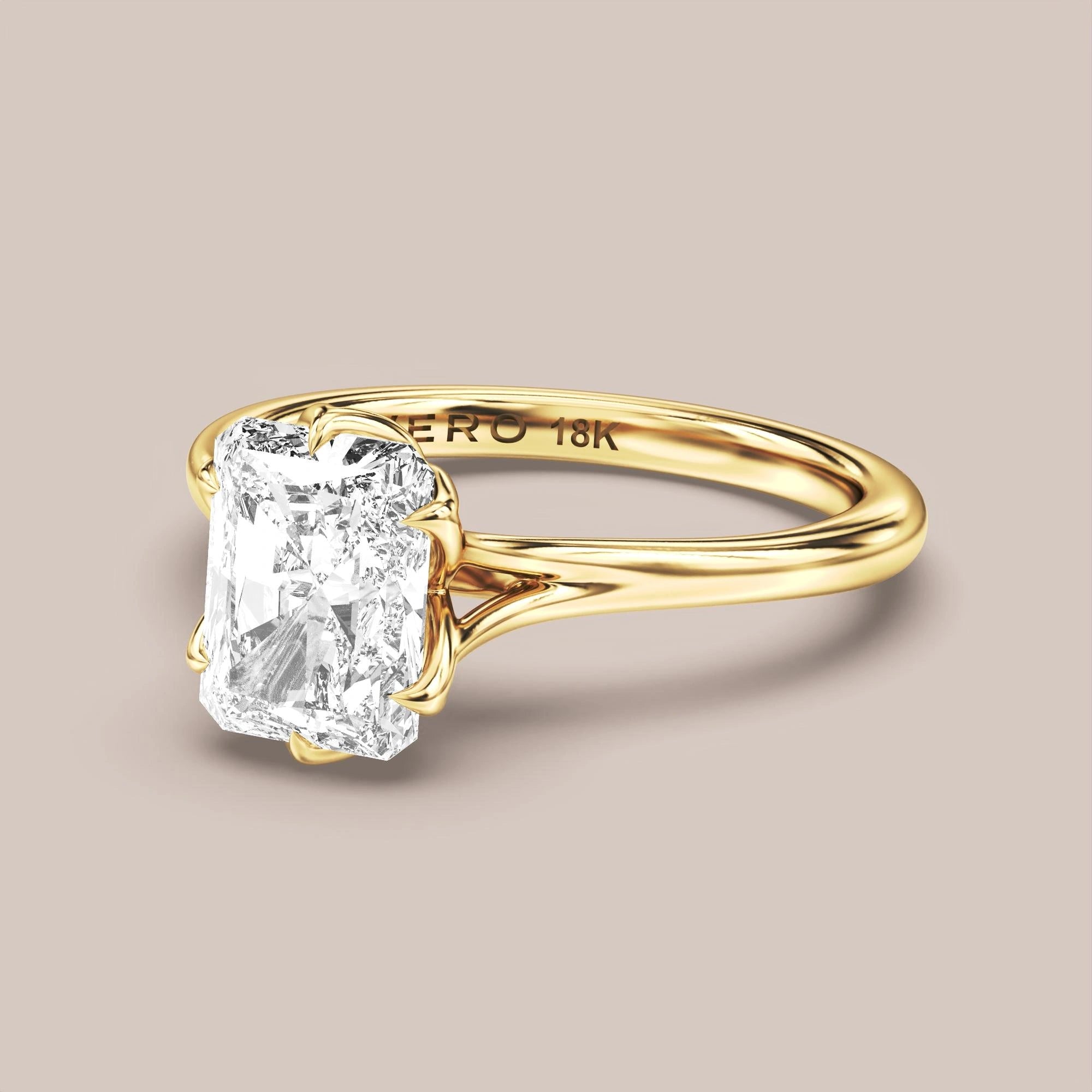 Radiant - Yellow gold