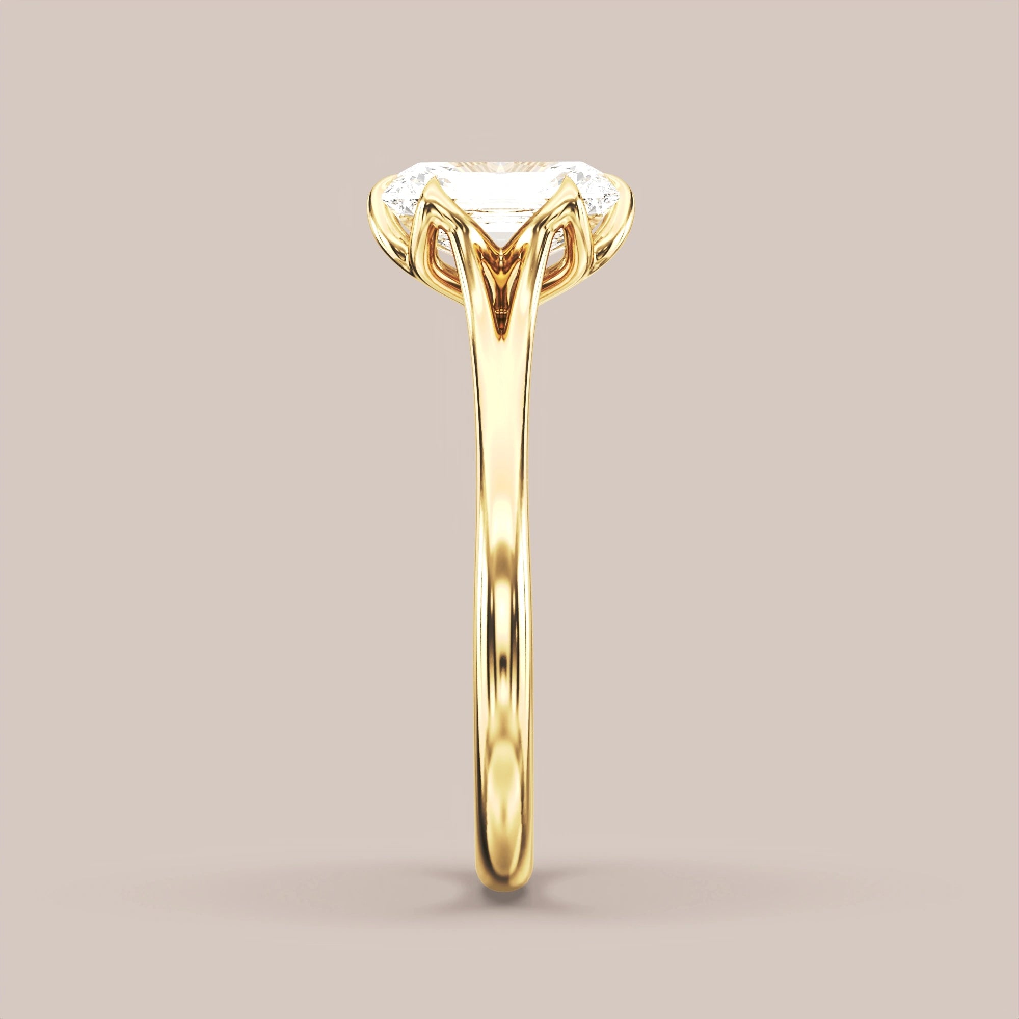 Radiant - Yellow gold