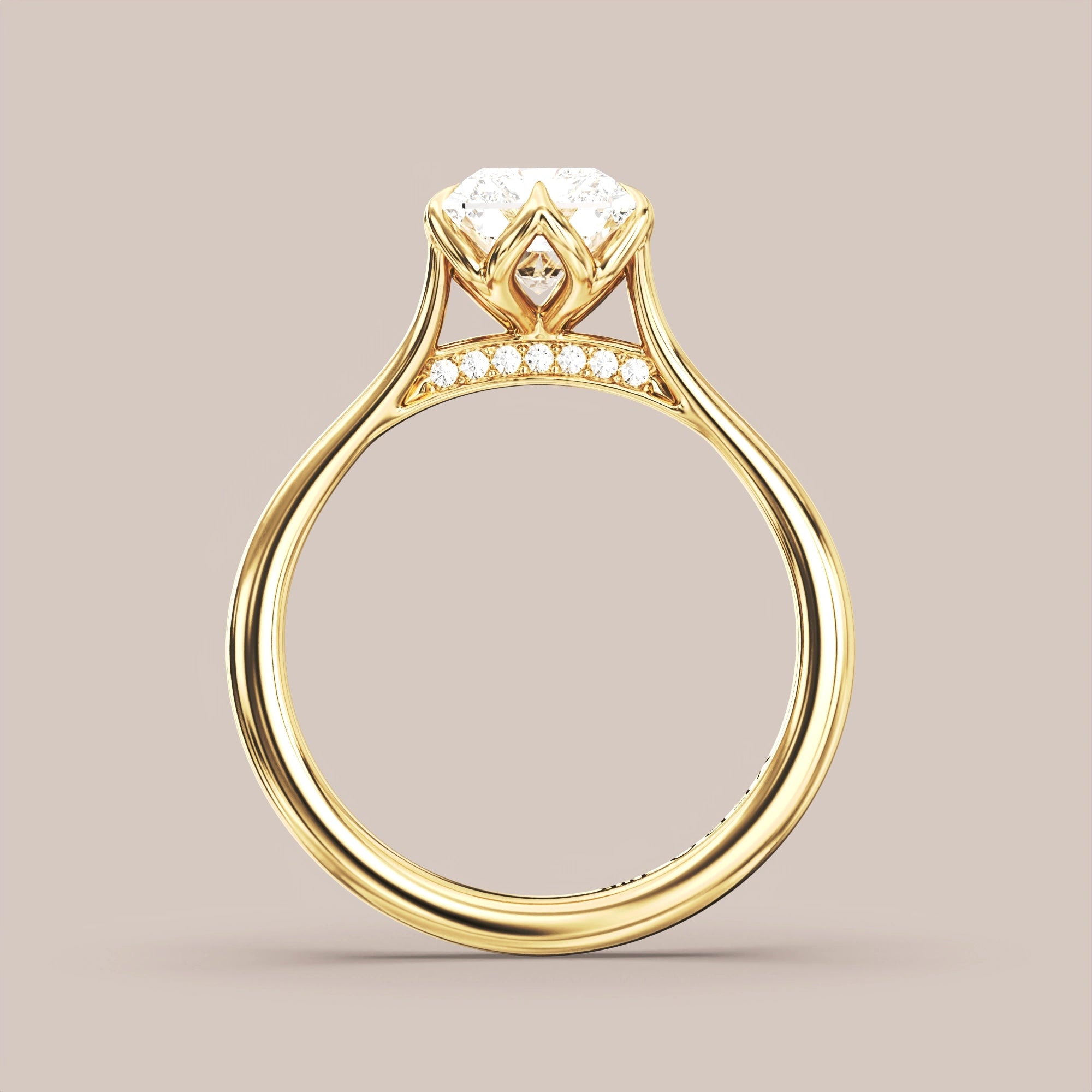 Radiant - Yellow gold