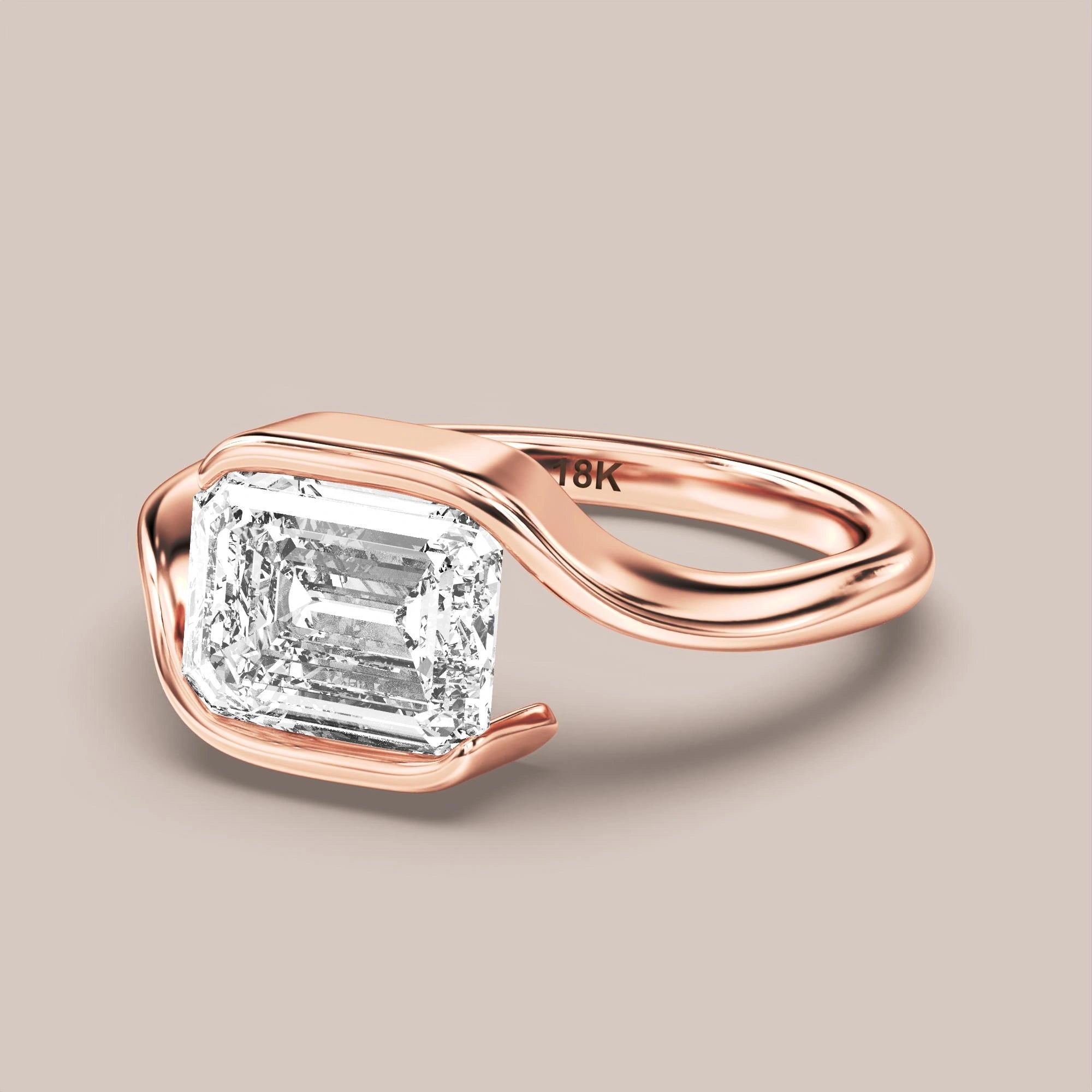 Emerald - Rose gold
