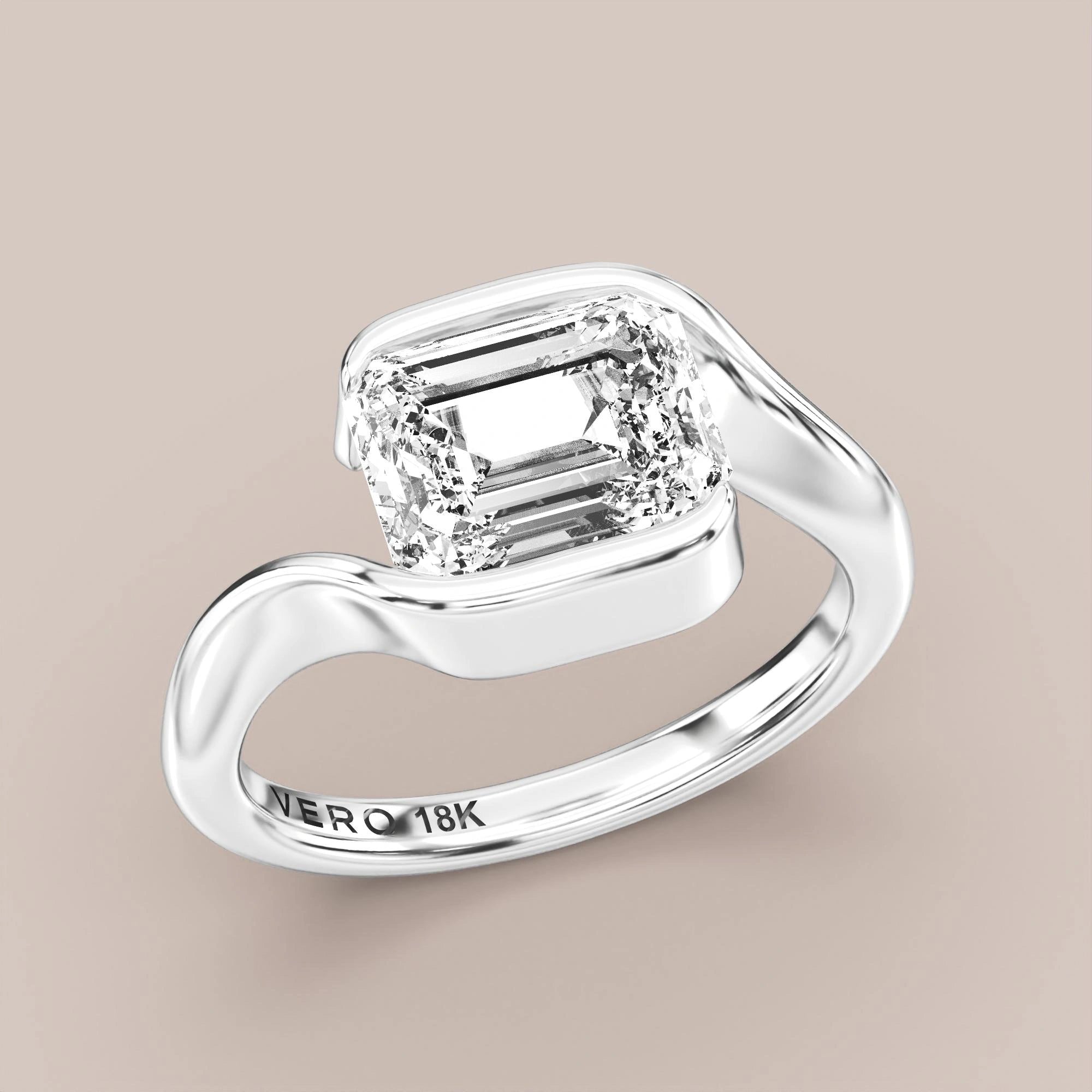 Emerald - White gold