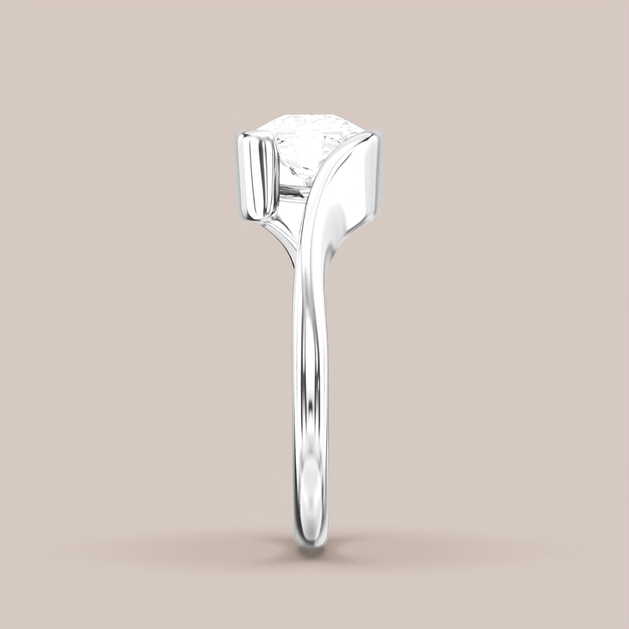 Elongated - White gold