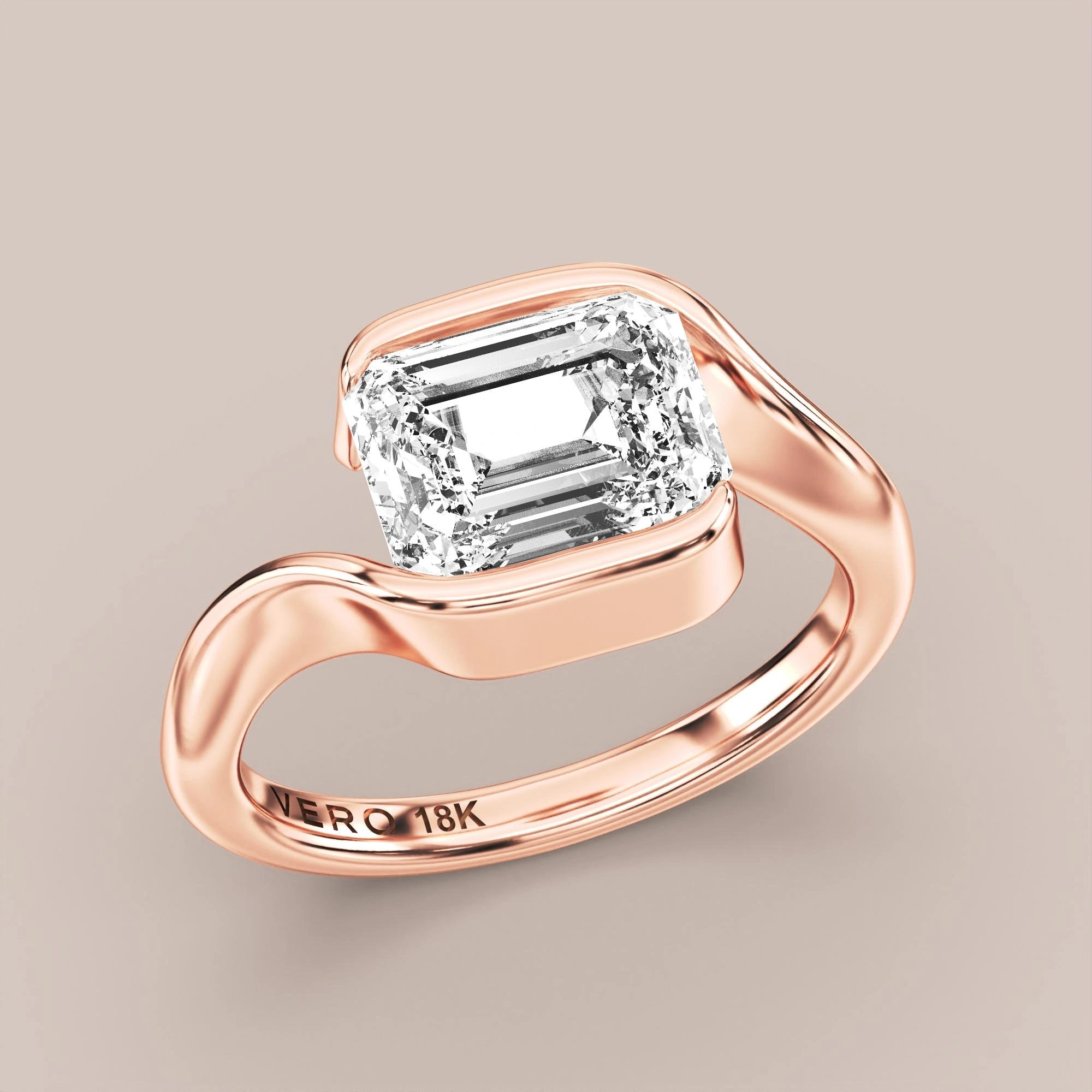 Emerald - Rose gold