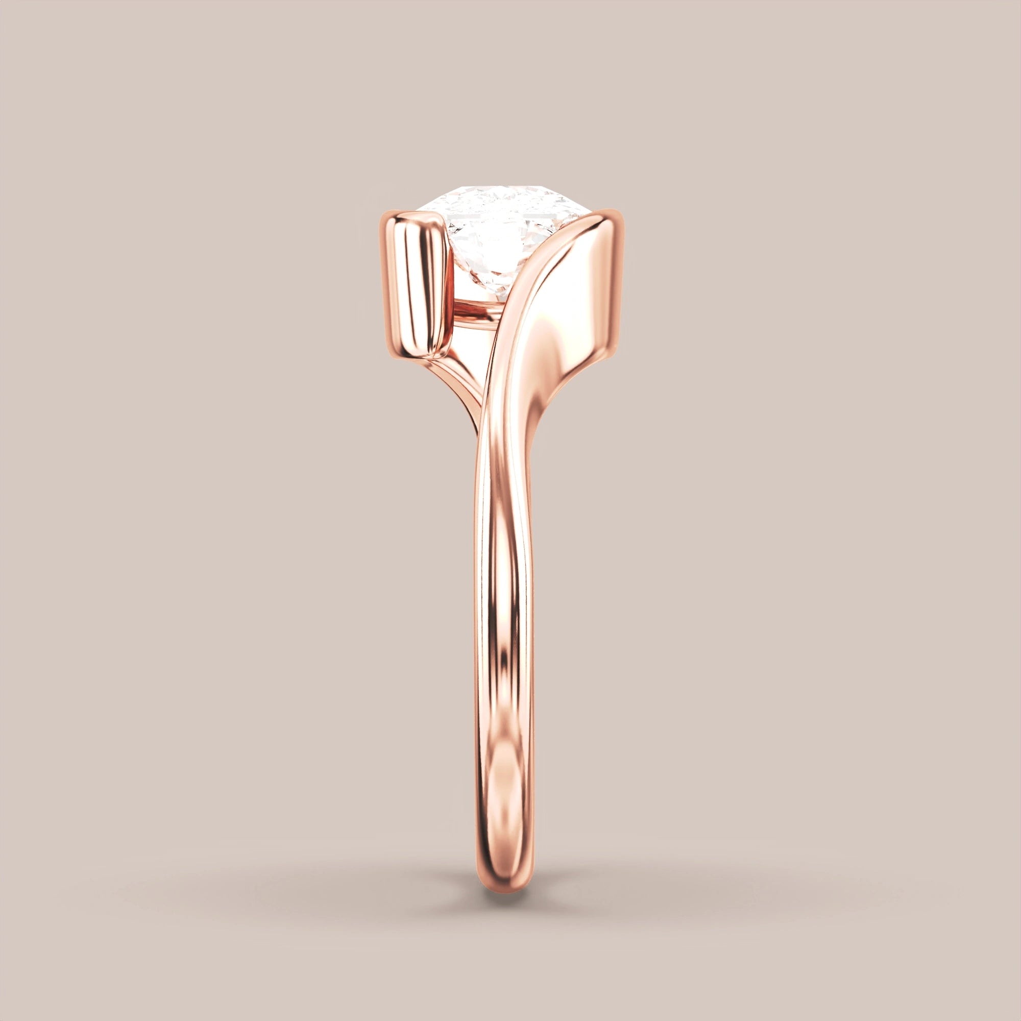 Elongated - Rose gold