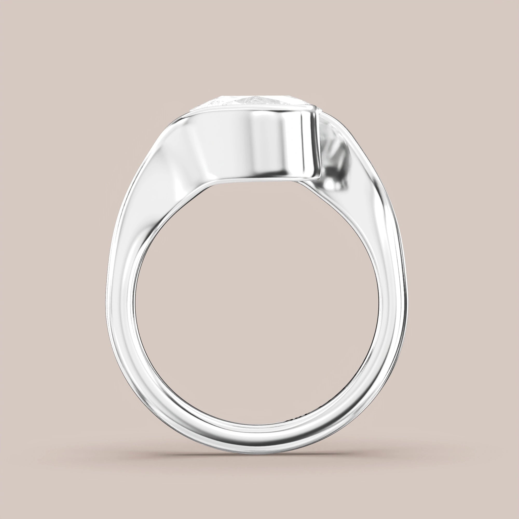 Elongated - White gold