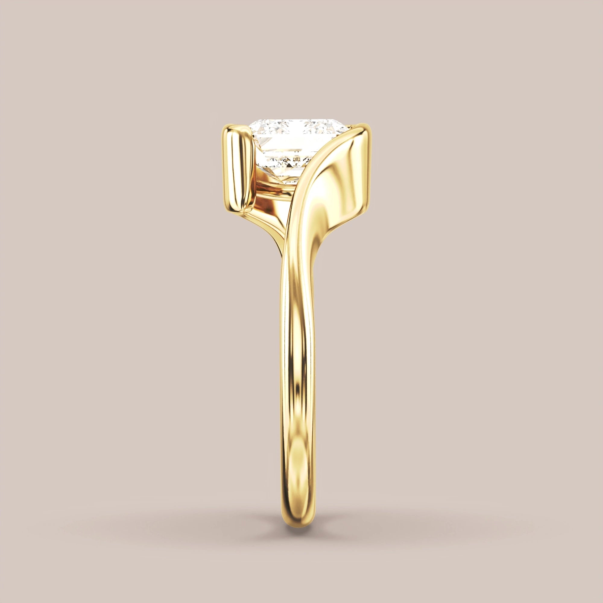 Emerald - Yellow gold