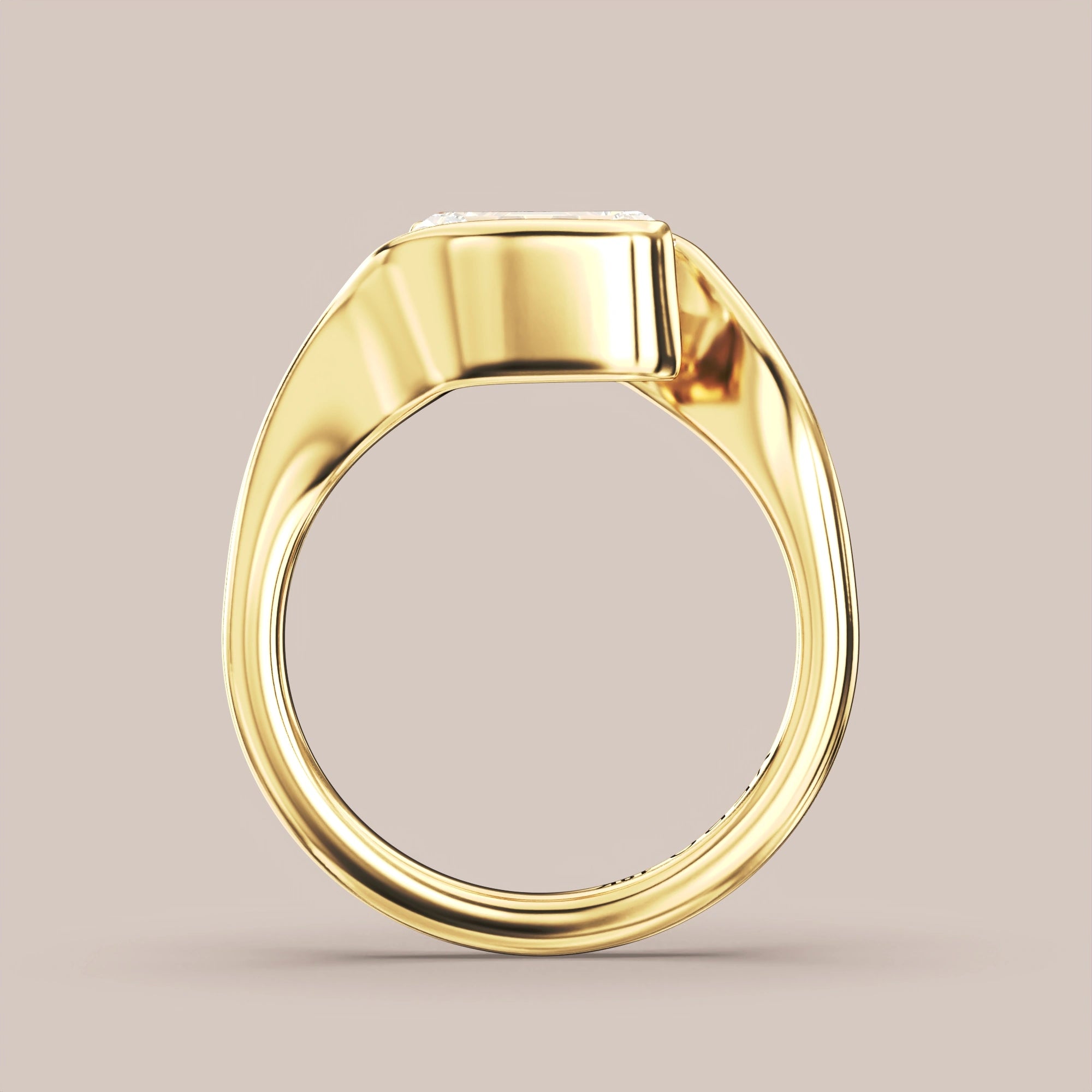 Emerald - Yellow gold