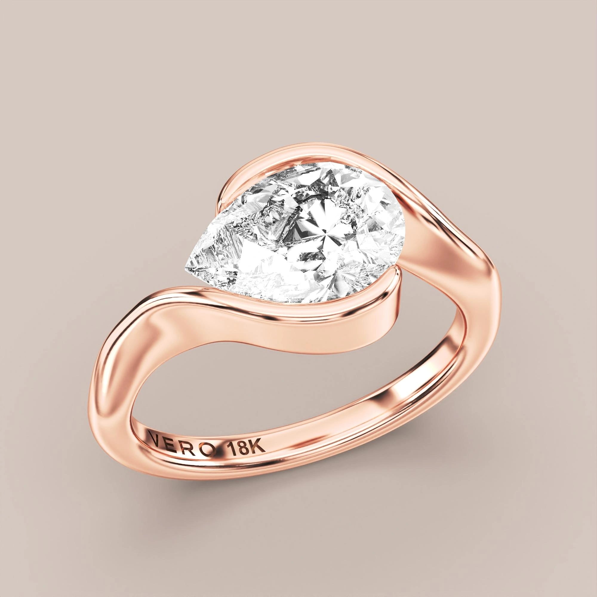 Pear - Rose gold