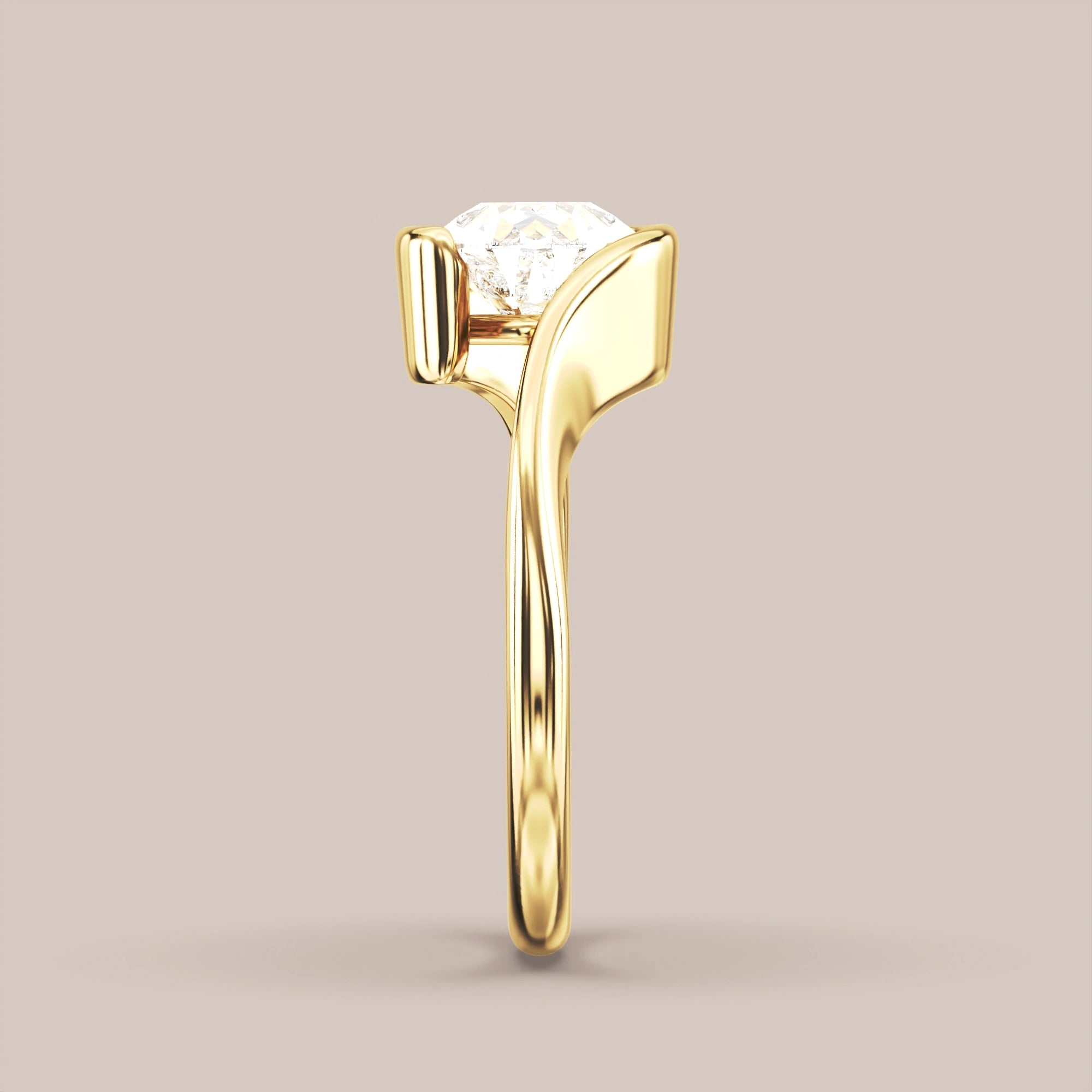 Pear - Yellow gold