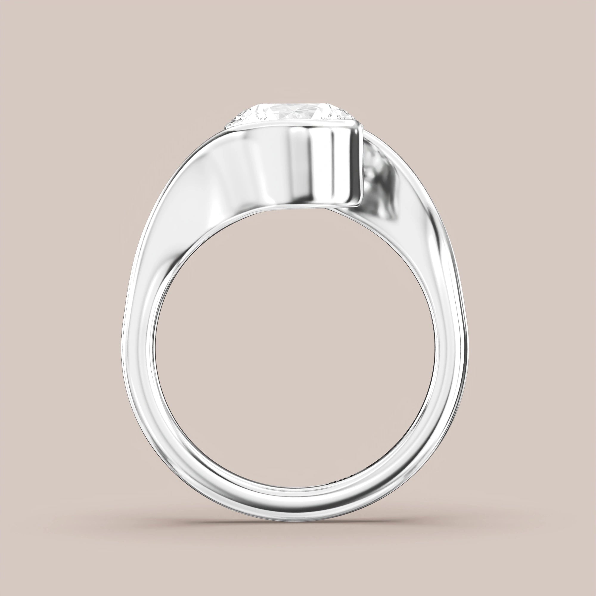 Round - White gold