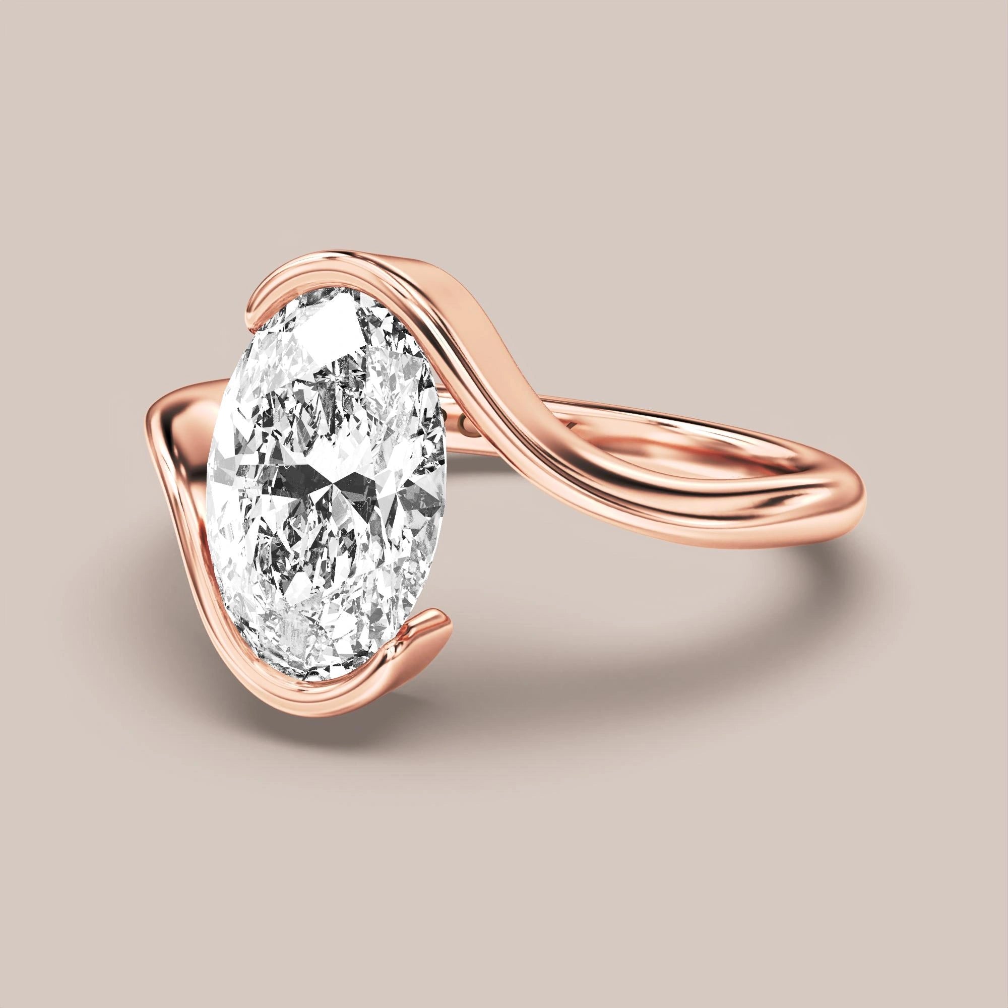 Oval - Rose gold