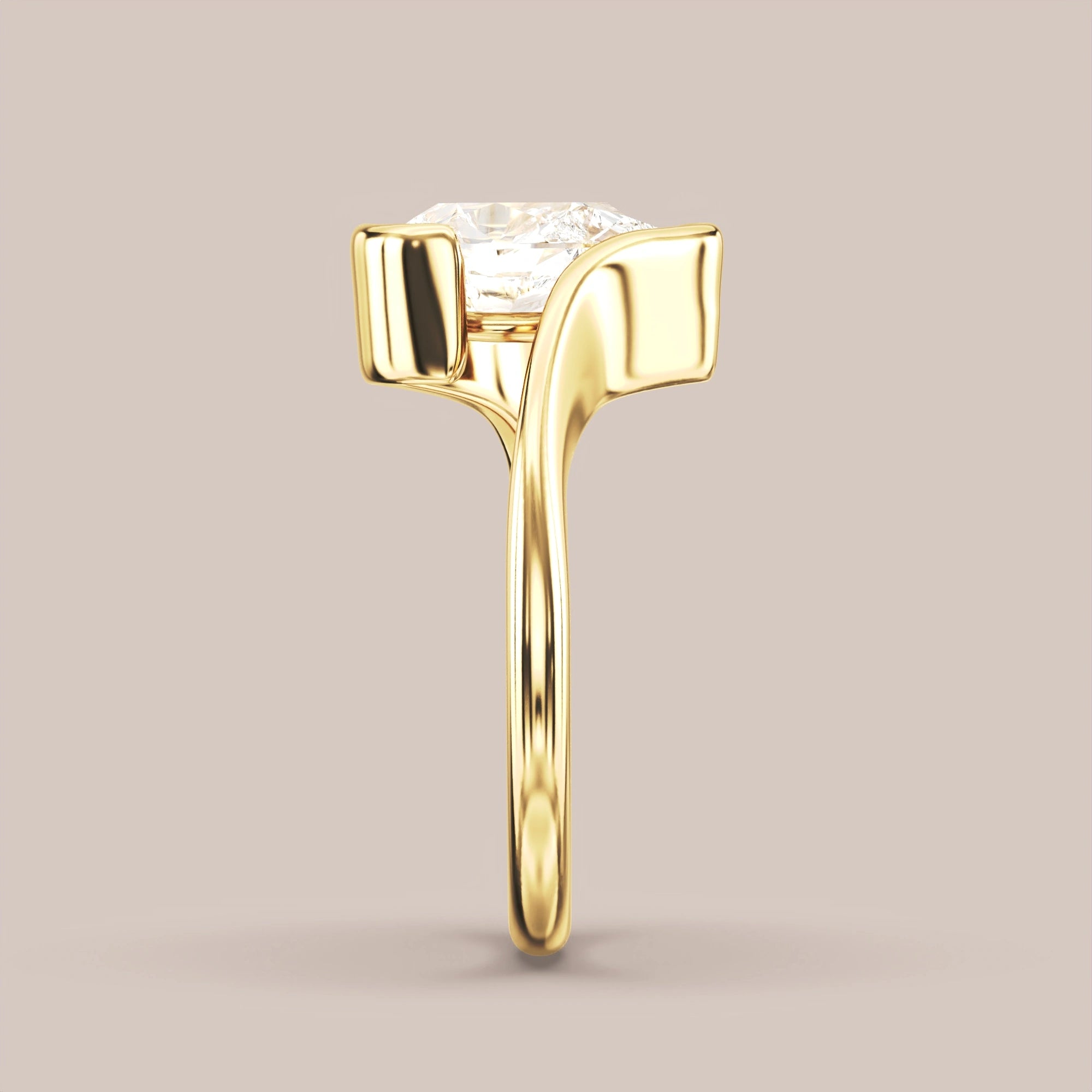 Pear - Yellow gold