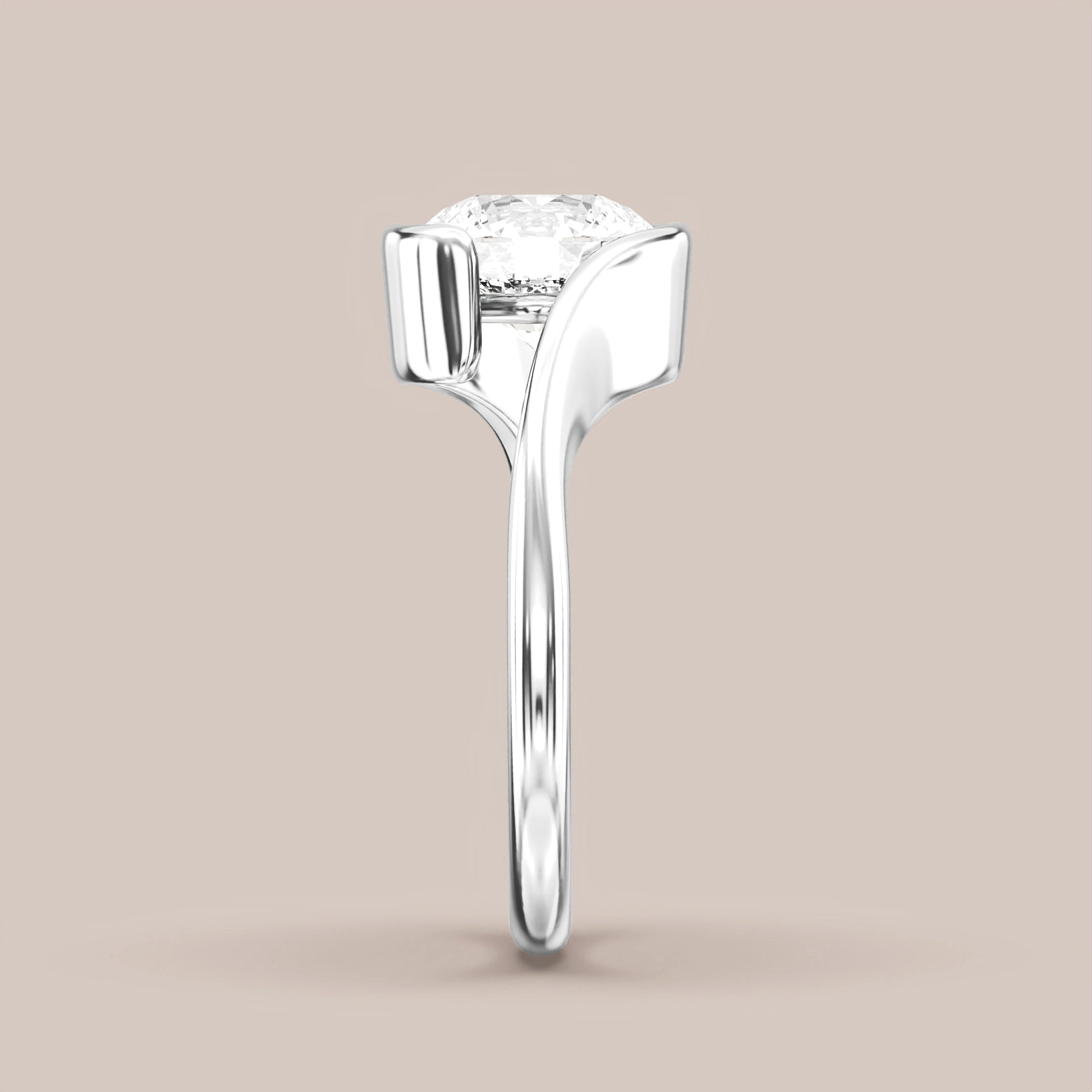 Round - White gold