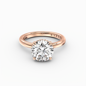 Classic Hidden Halo Round Brilliant Cut Solitaire